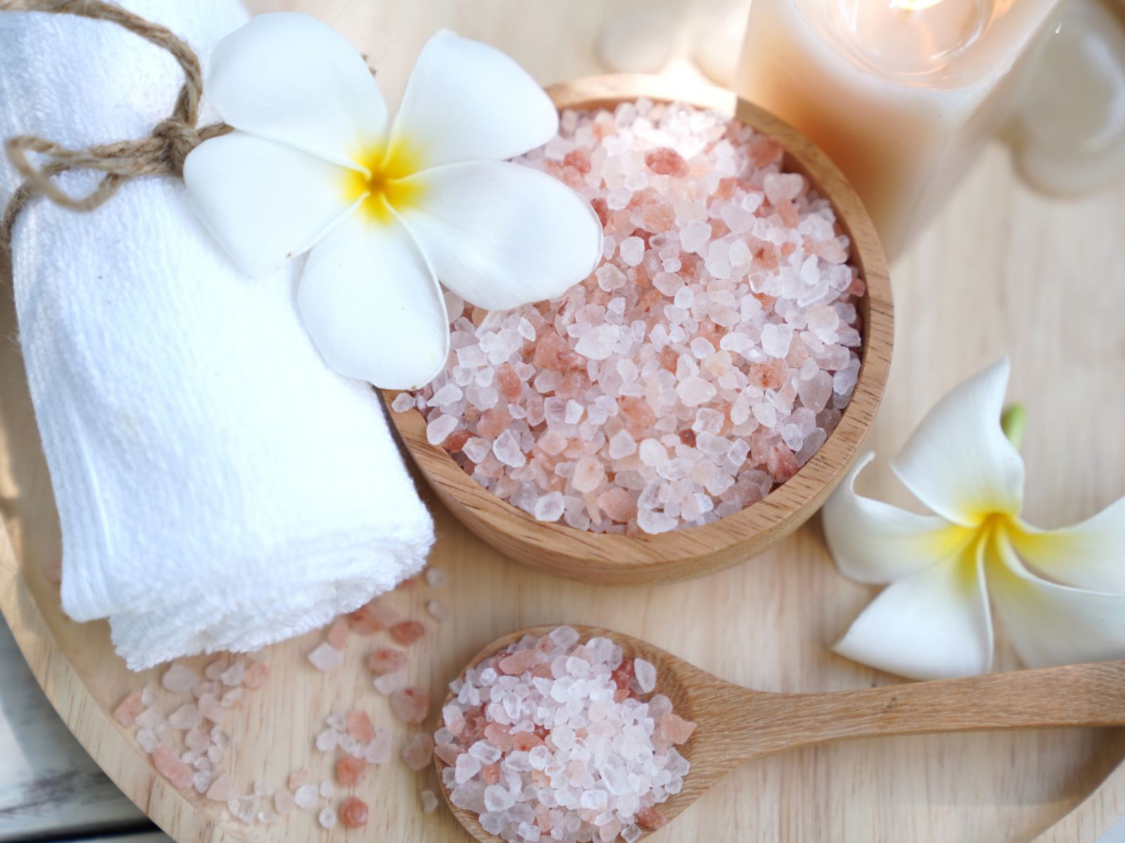 Soothing spa essentials with floral touch