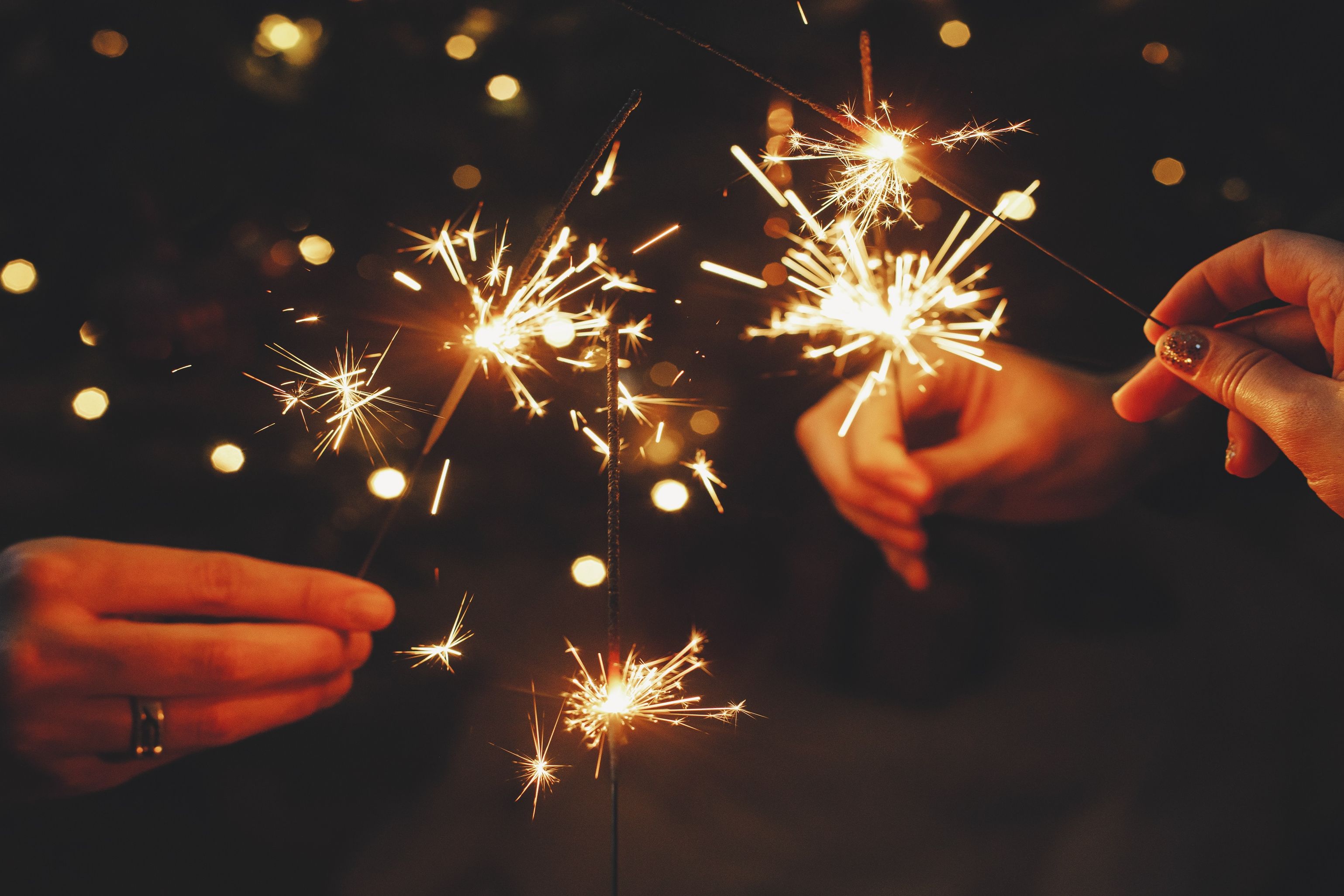 Sparklers on NYE