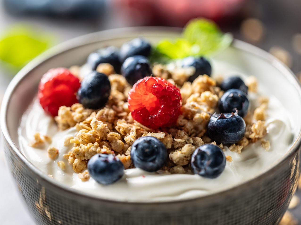 Fruit and yogurt