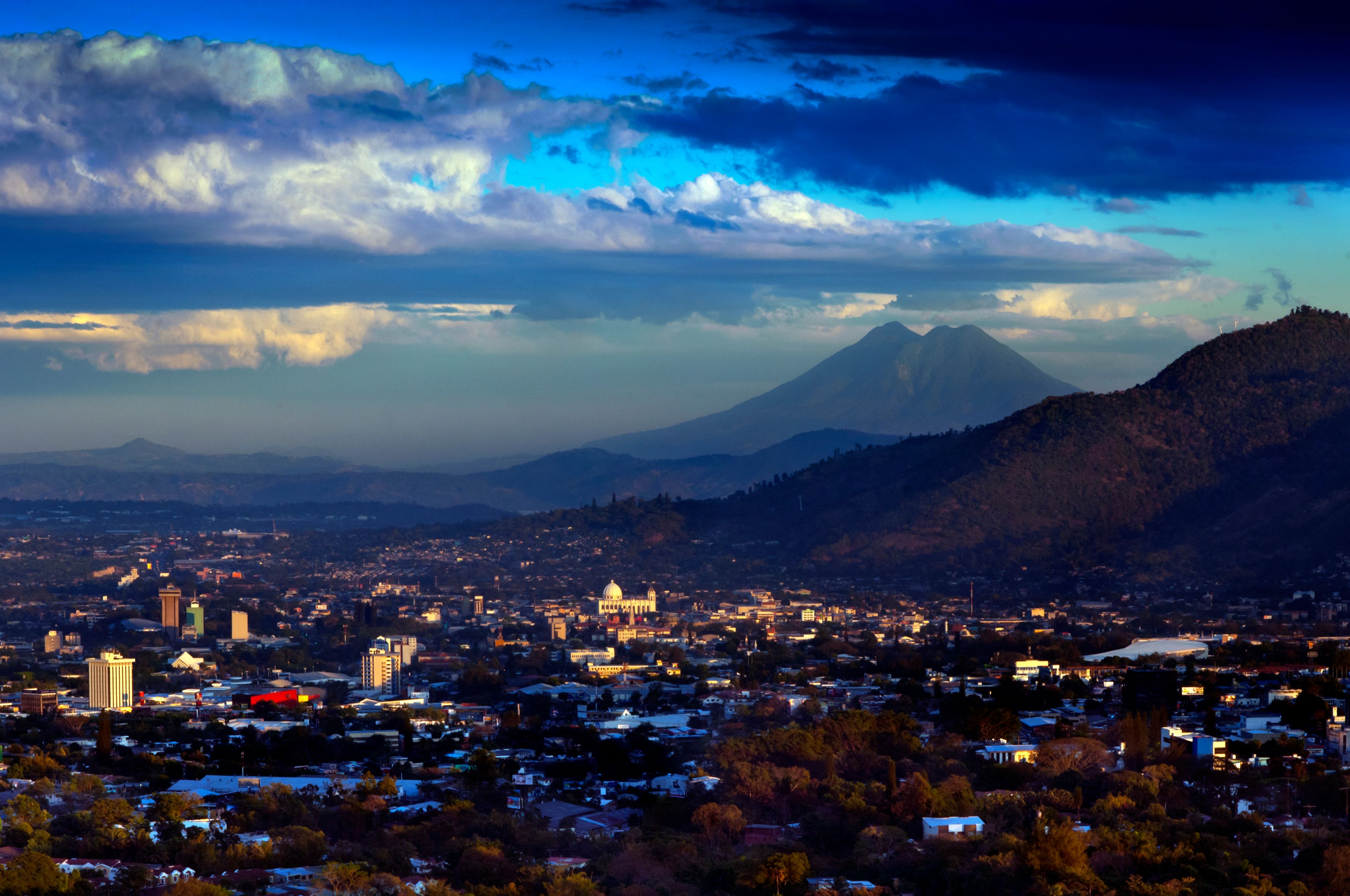 overlooking san salvador