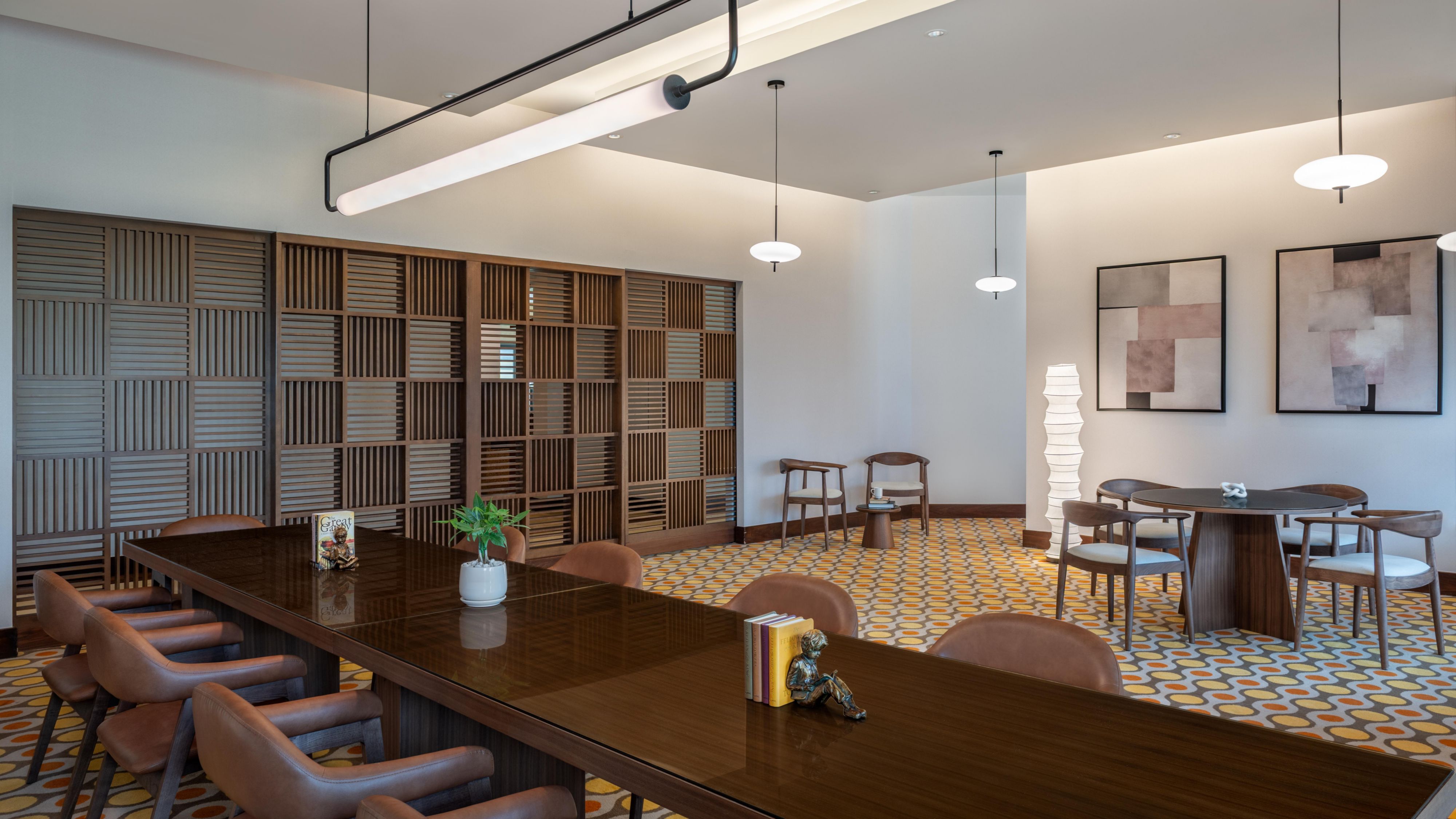 The Den at Staybridge Suites where guests can read or work
