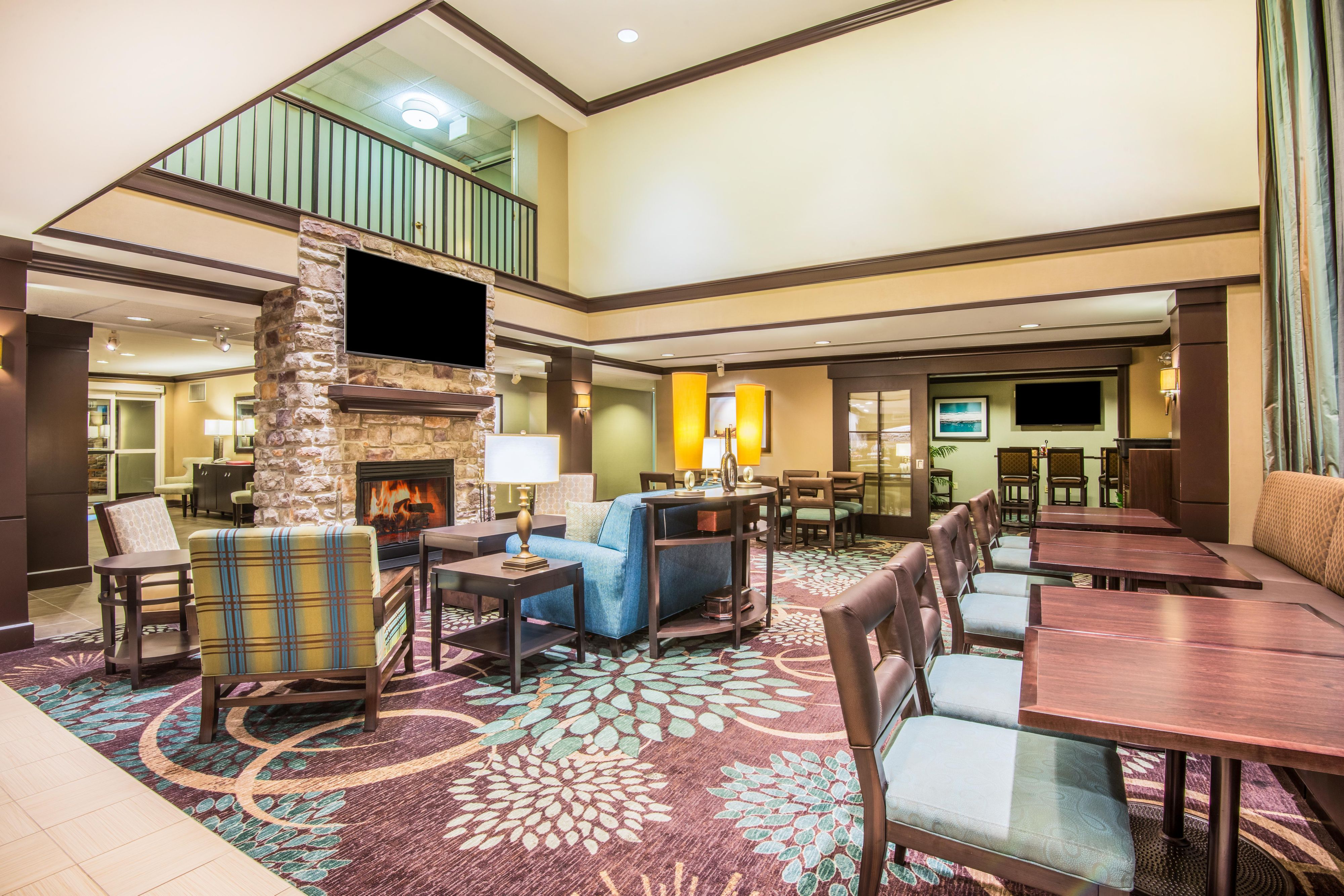 Join us for a hot breakfast buffet every morning with many different options from scrambled eggs to waffles to a fruit and yogurt bar.