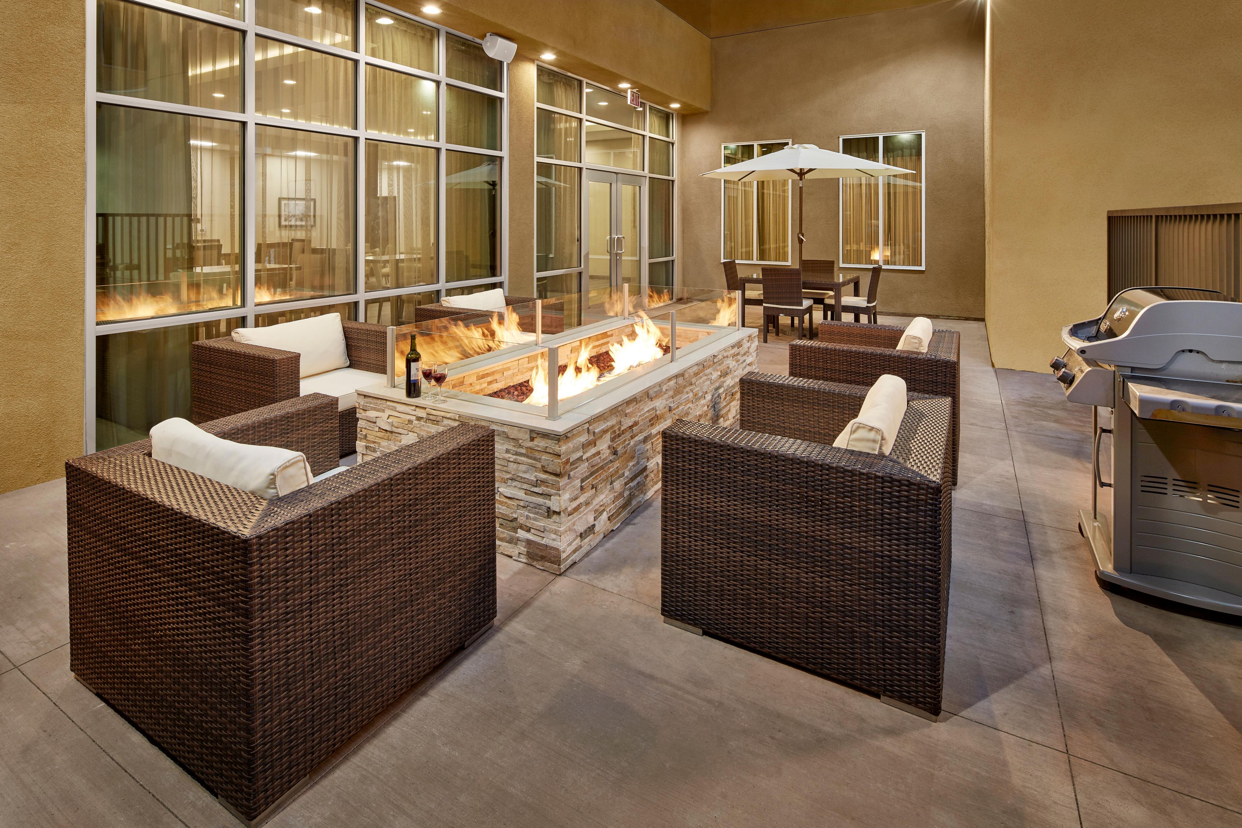Enjoy some downtime and relax outside by the firepit.