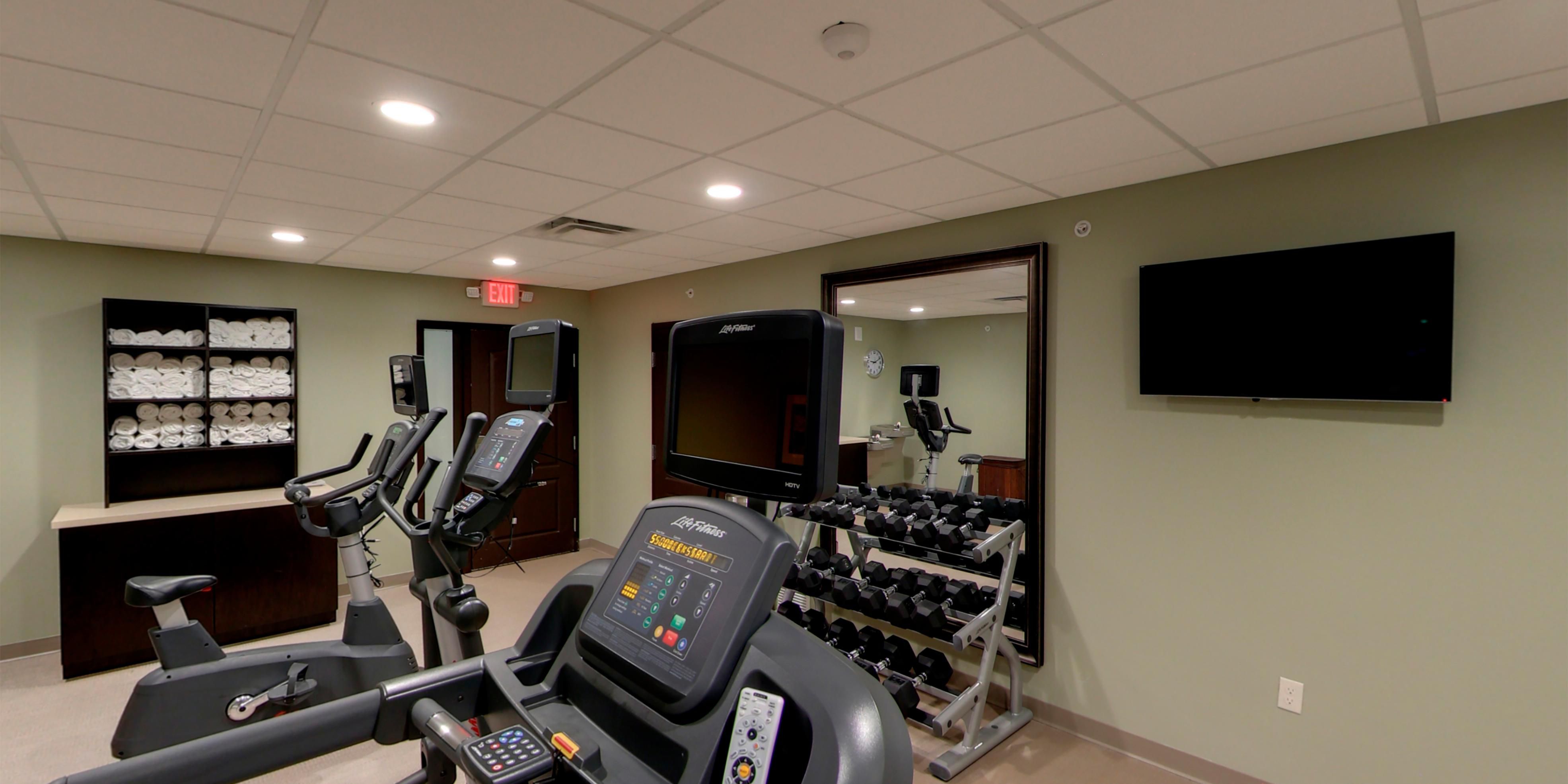 24/7 free fully-equipped fitness center at Staybridge Suites
