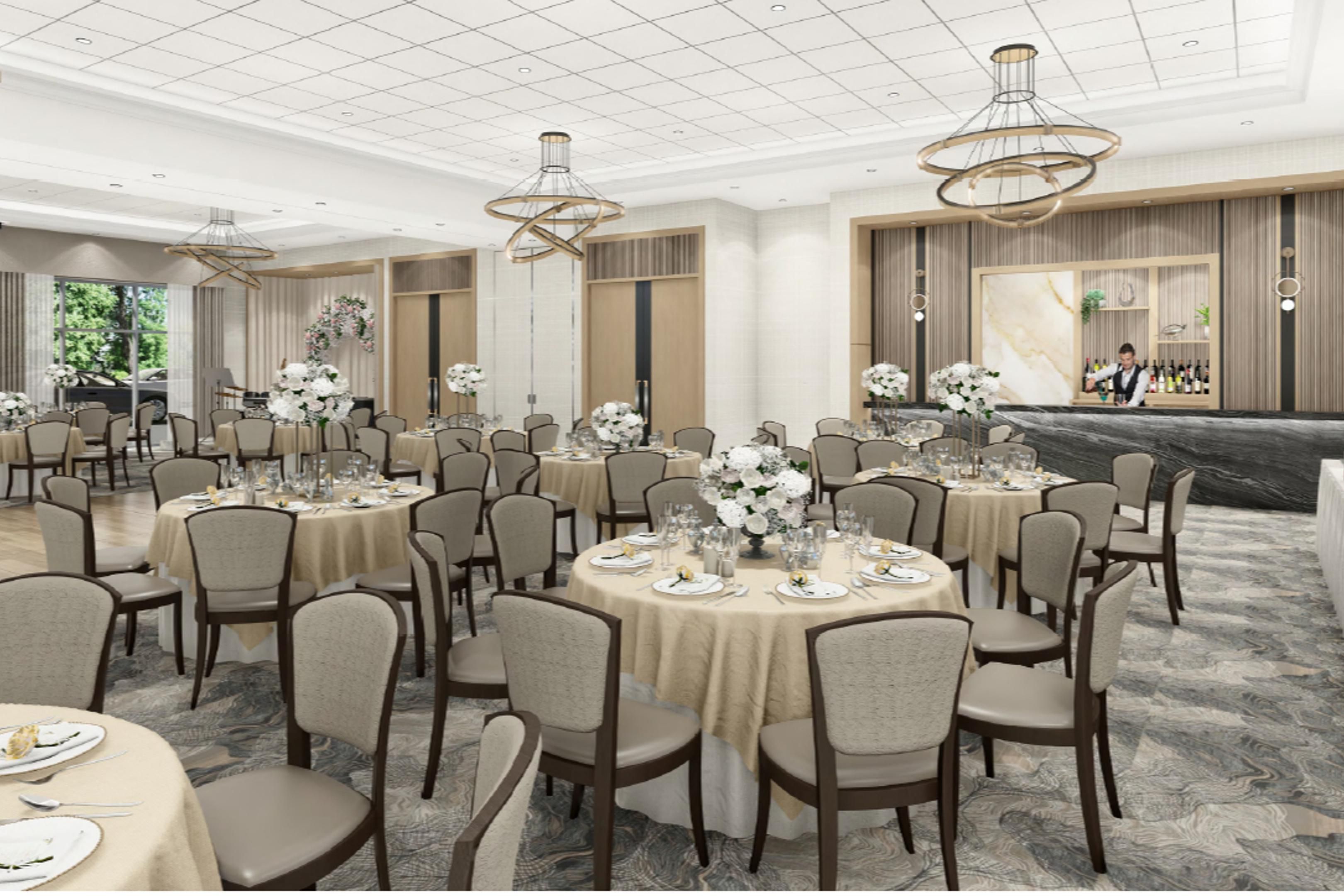Host unforgettable Events, Corporate Meetings, and Conferences in our Brand-new 2,503 sq ft Staybridge Suites Aurora Conference Center. Featuring modern design, flexible layouts, natural light, advanced AV equipment, and a bar, perfect for any occasion in a stylish, welcoming setting.