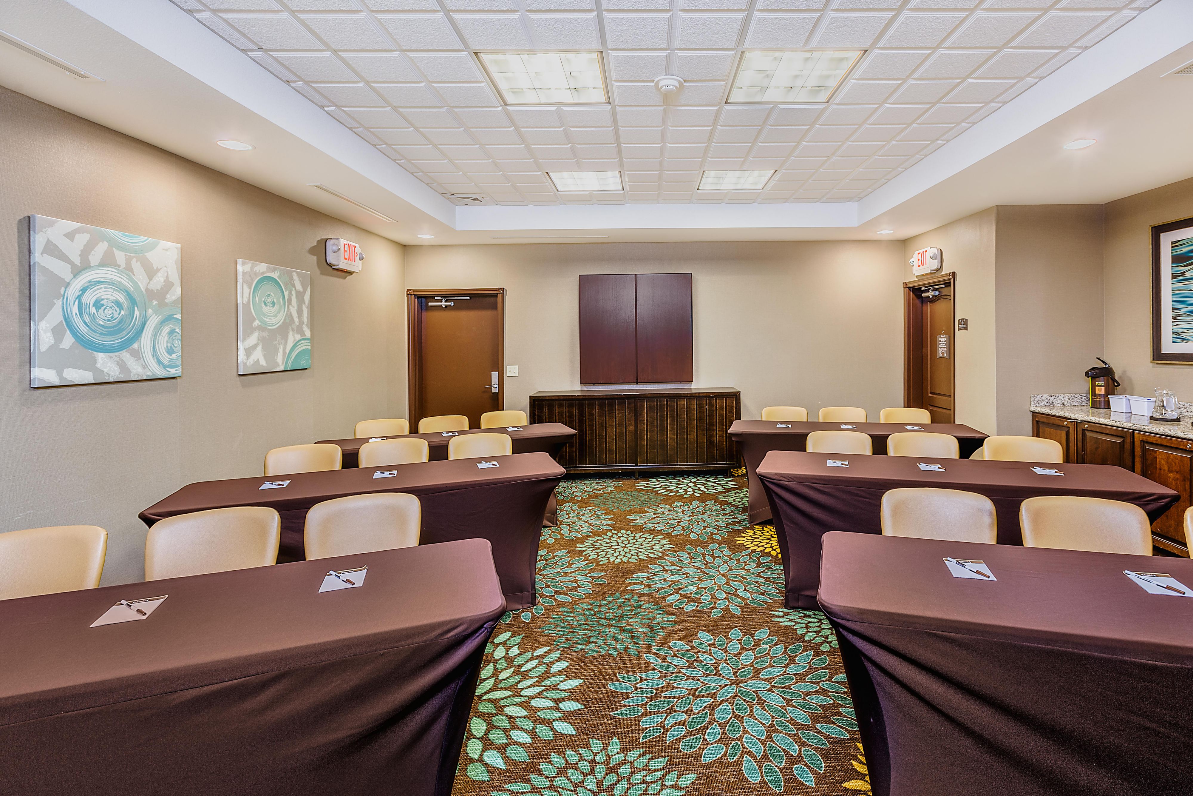 Our "Bakken" meeting room is available to rent for small business meetings.  Call and reserve this meeting room today!