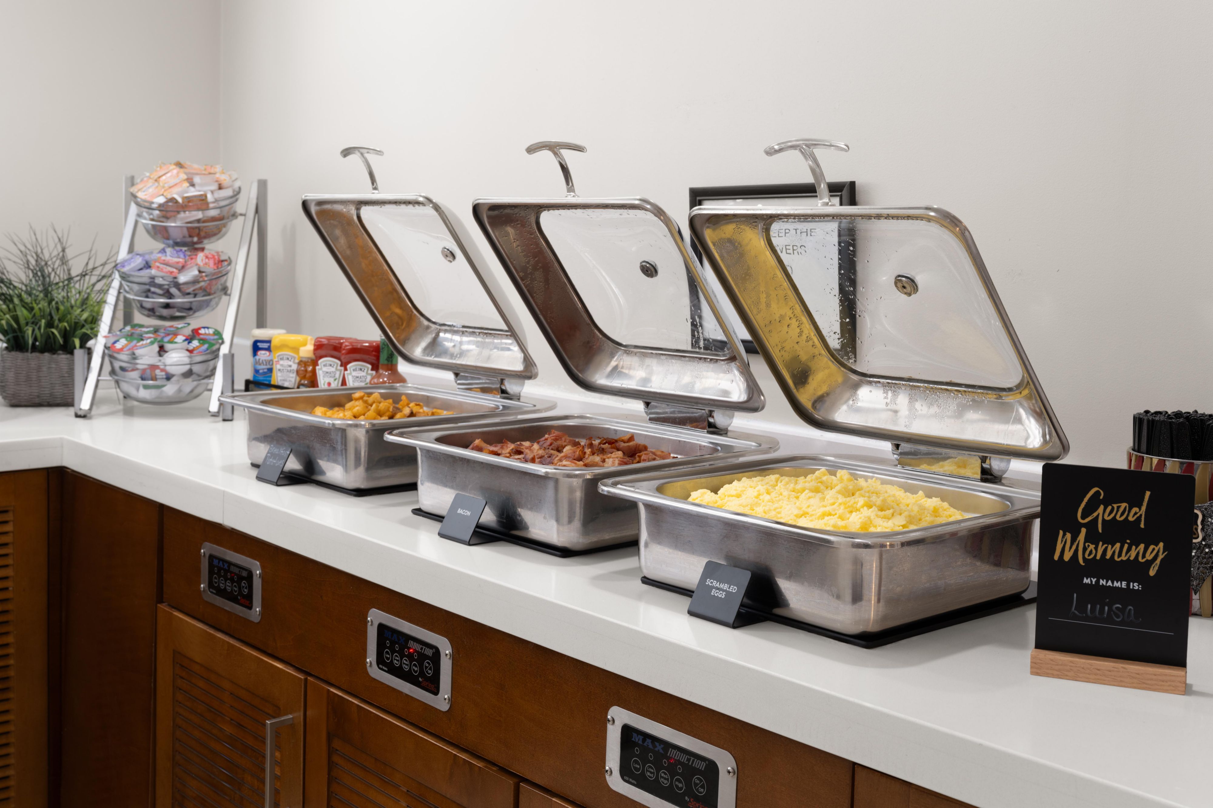 A daily, hot, fresh breakfast is included in your stay with delicious options, daily specials and plenty of variety for our guests.