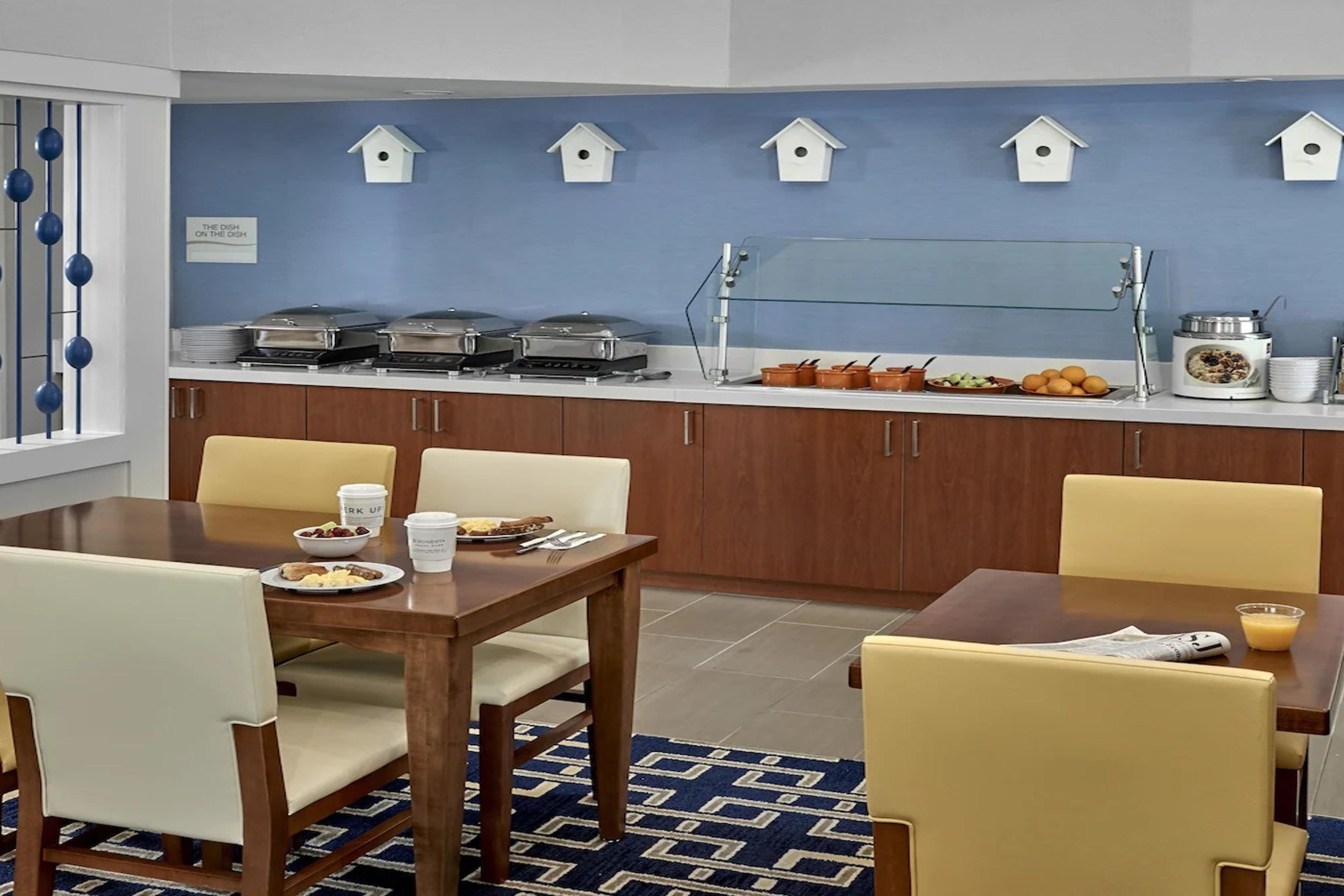 A daily, hot, fresh breakfast is included in your stay with delicious options, daily specials and plenty of variety for our guests.