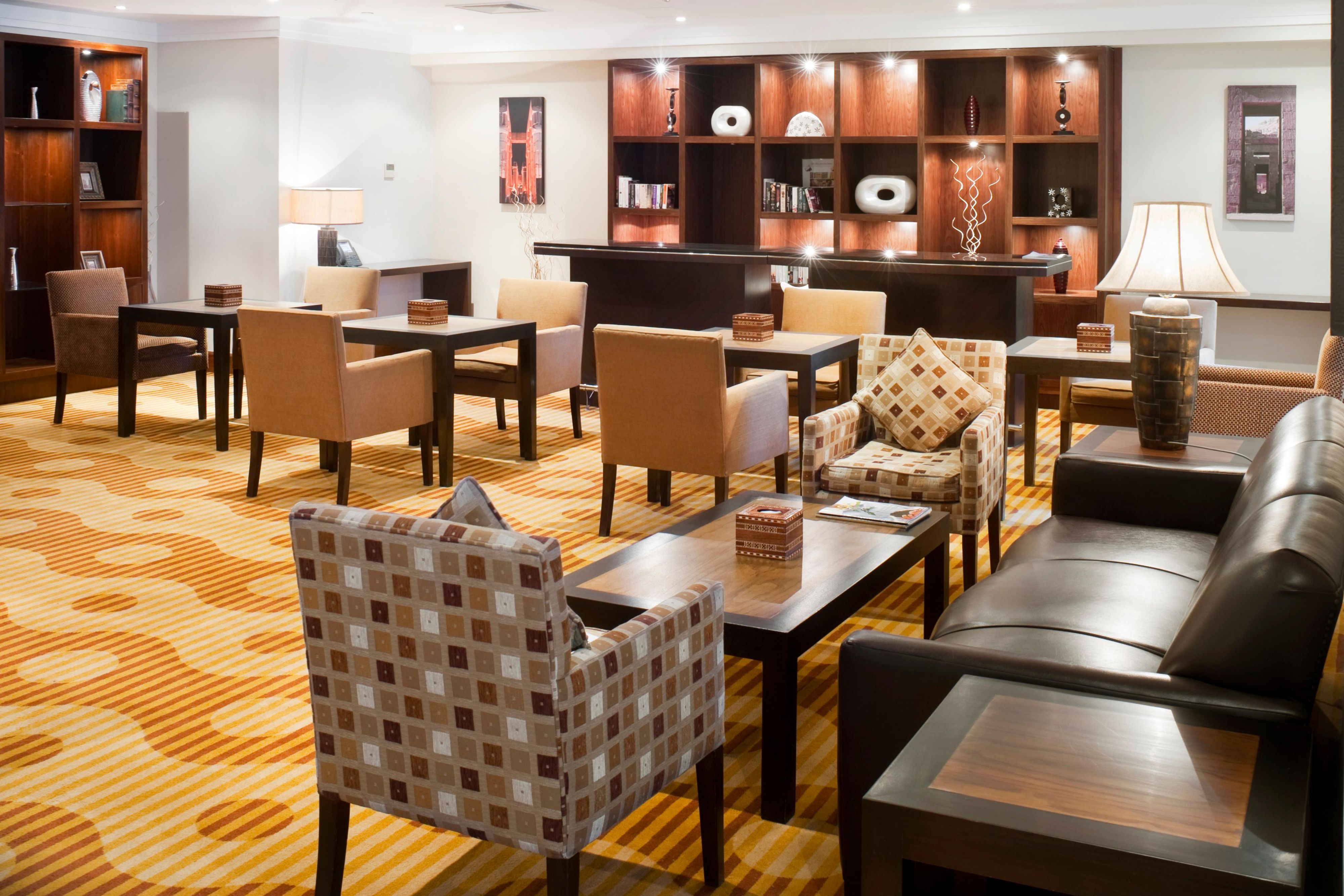 Whether it’s unwinding with a drink or enjoying a chat with your neighbours, our Den with plush armchairs and comfortable sofas is perfect for putting your feet up in front of a giant flatscreen after a long day. It also provides a quiet area to relax and think about something other than work. 
