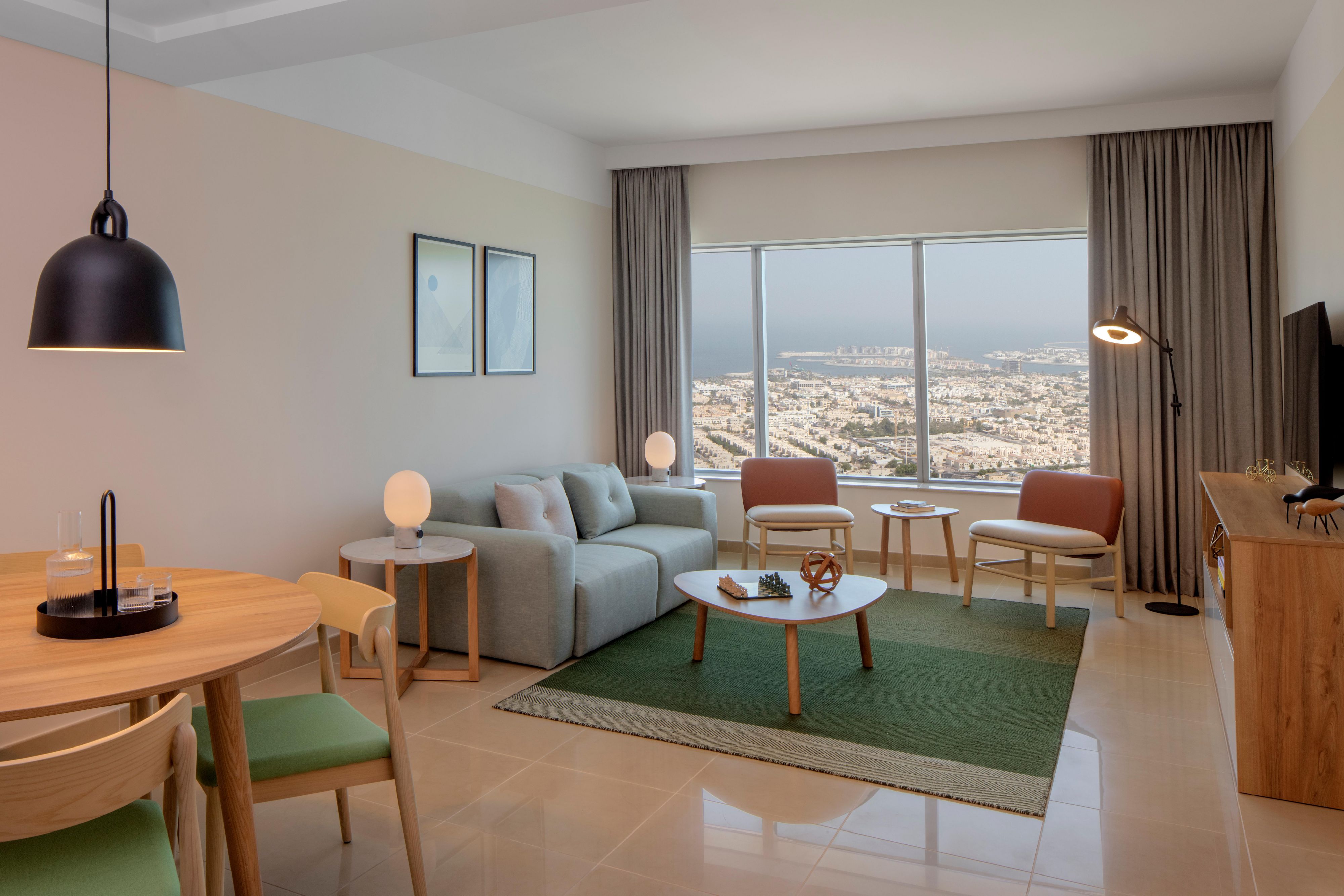 Staybridge Suites Dubai Financial Centre is located in the prime business area of Sheikh Zayed Road, Dubai. The location of our hotel is ideal for business or leisure travellers who wanted to have more flexibility with their stay. Our suites evoke a sense of space that you won't find in a typical hotel room.