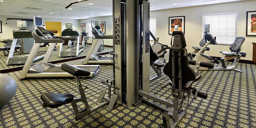 Stay in shape while on the road in our Fitness Center