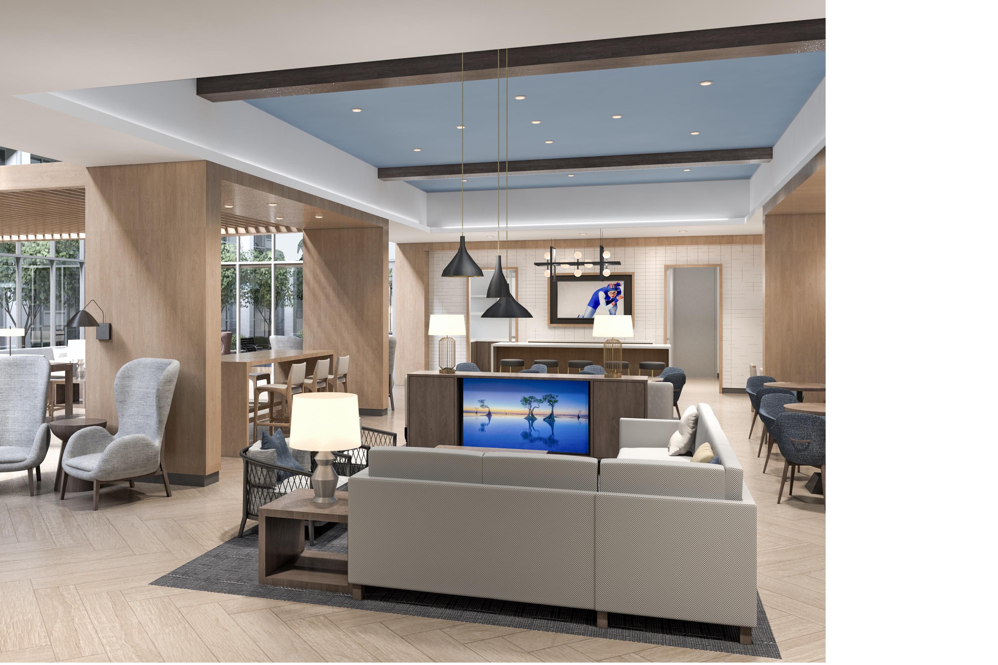The Great Room provides a welcoming and comfortable space where you can truly unwind. Whether you're looking to relax by the fireplace, catch up on work, or enjoy time with friends, this cozy and spacious area offers the perfect environment for both relaxation and connection.
