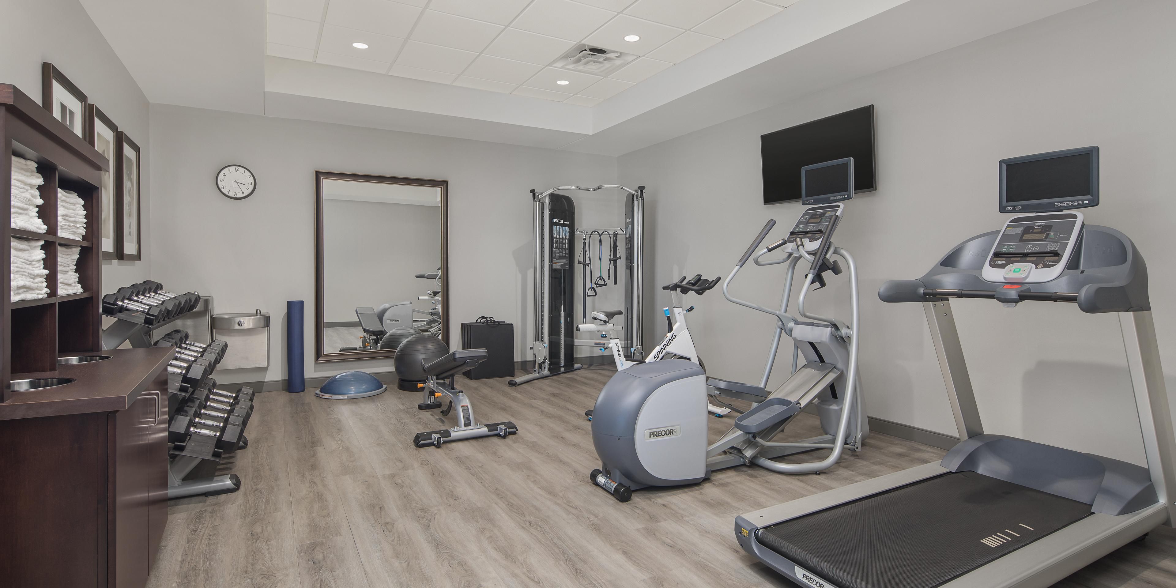 24/7 free fully-equipped fitness center at Staybridge Suites