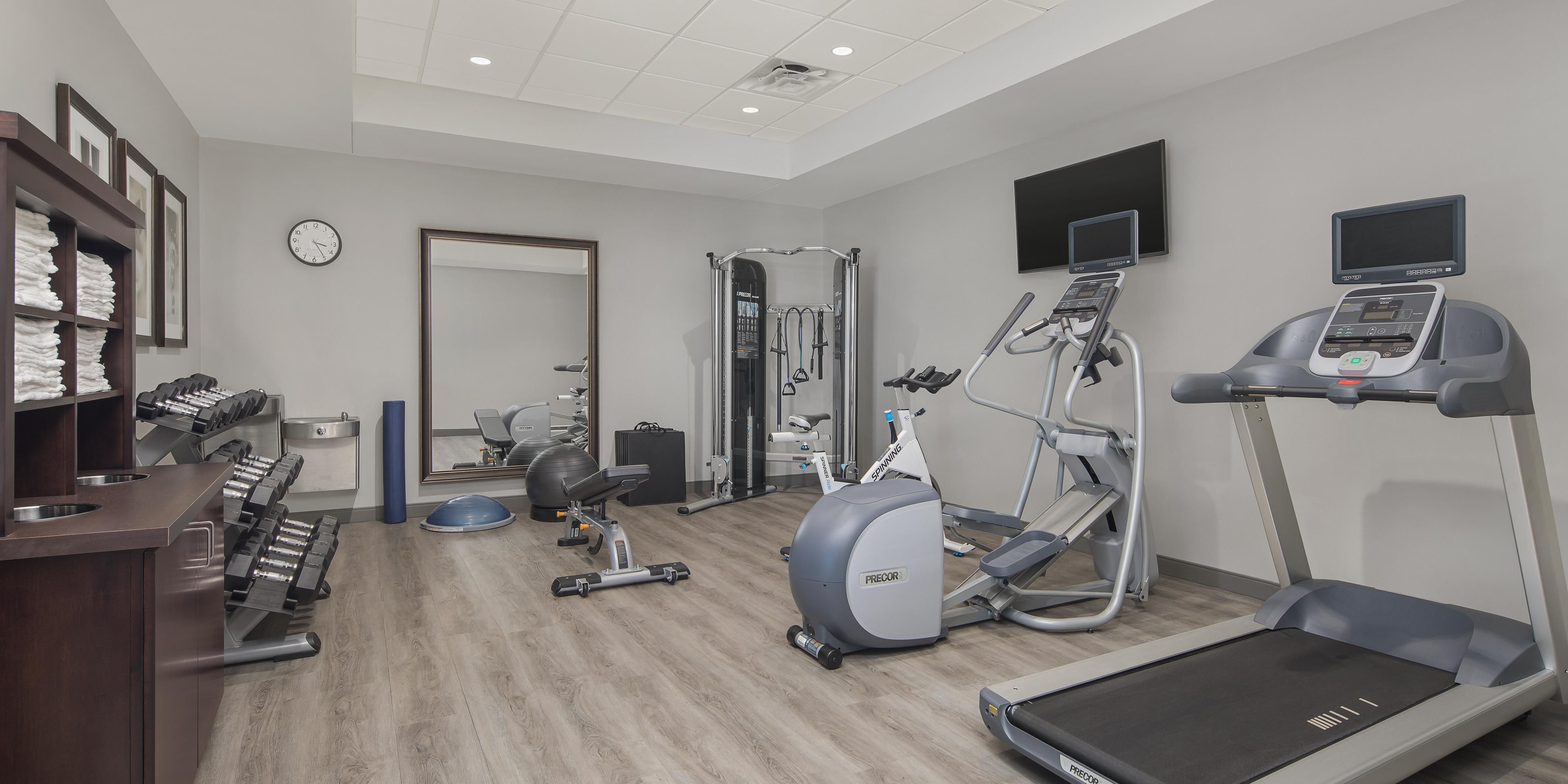 24/7 free fully-equipped fitness center at Staybridge Suites