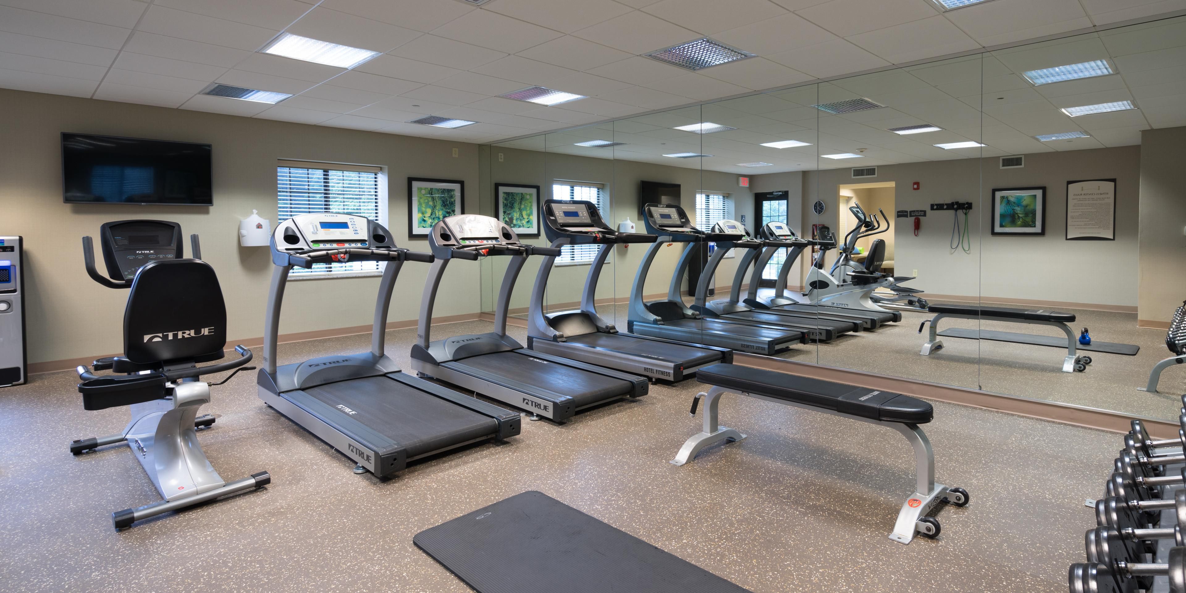Enjoy our fitness center at your leisure 