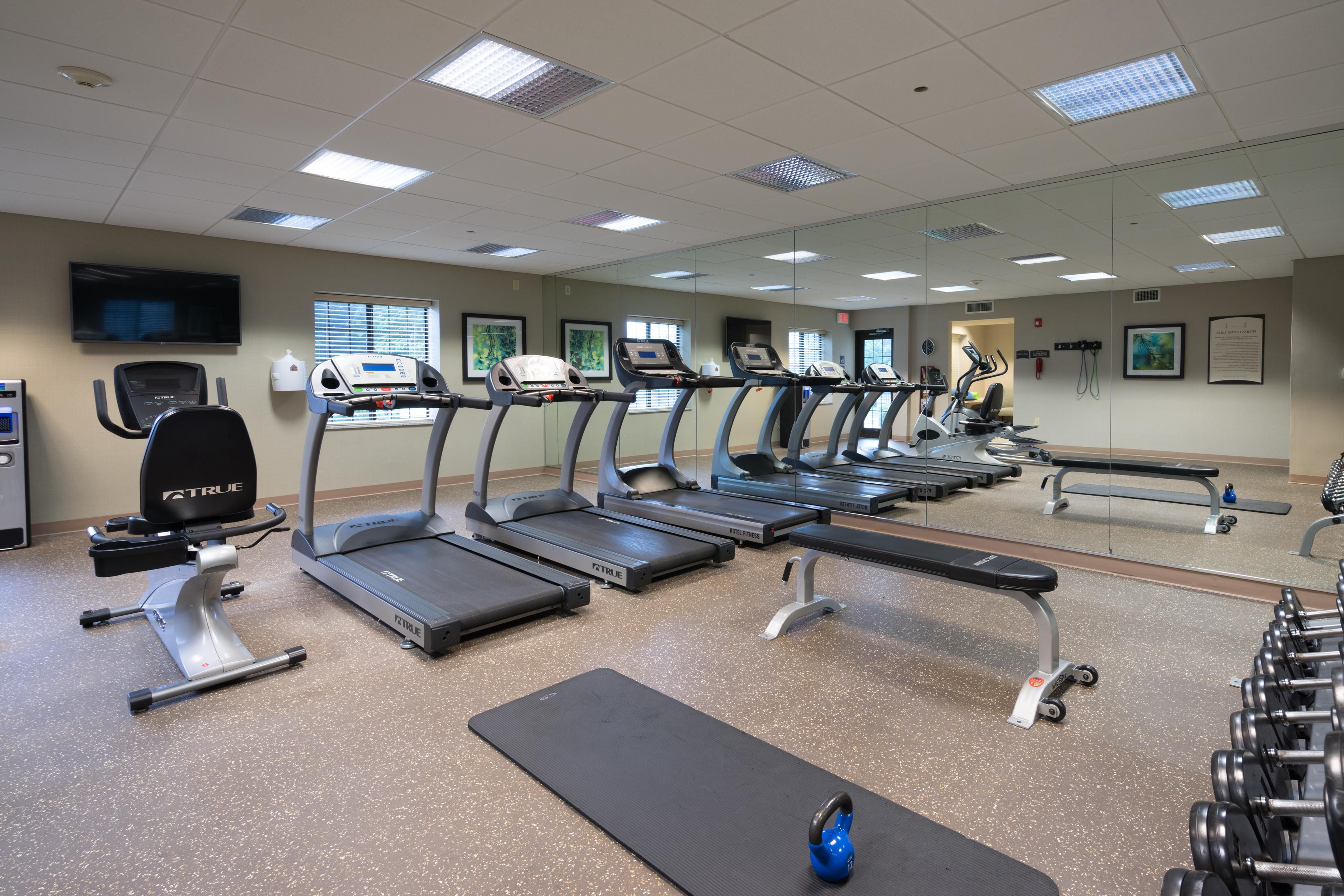 Enjoy our fitness center at your leisure 