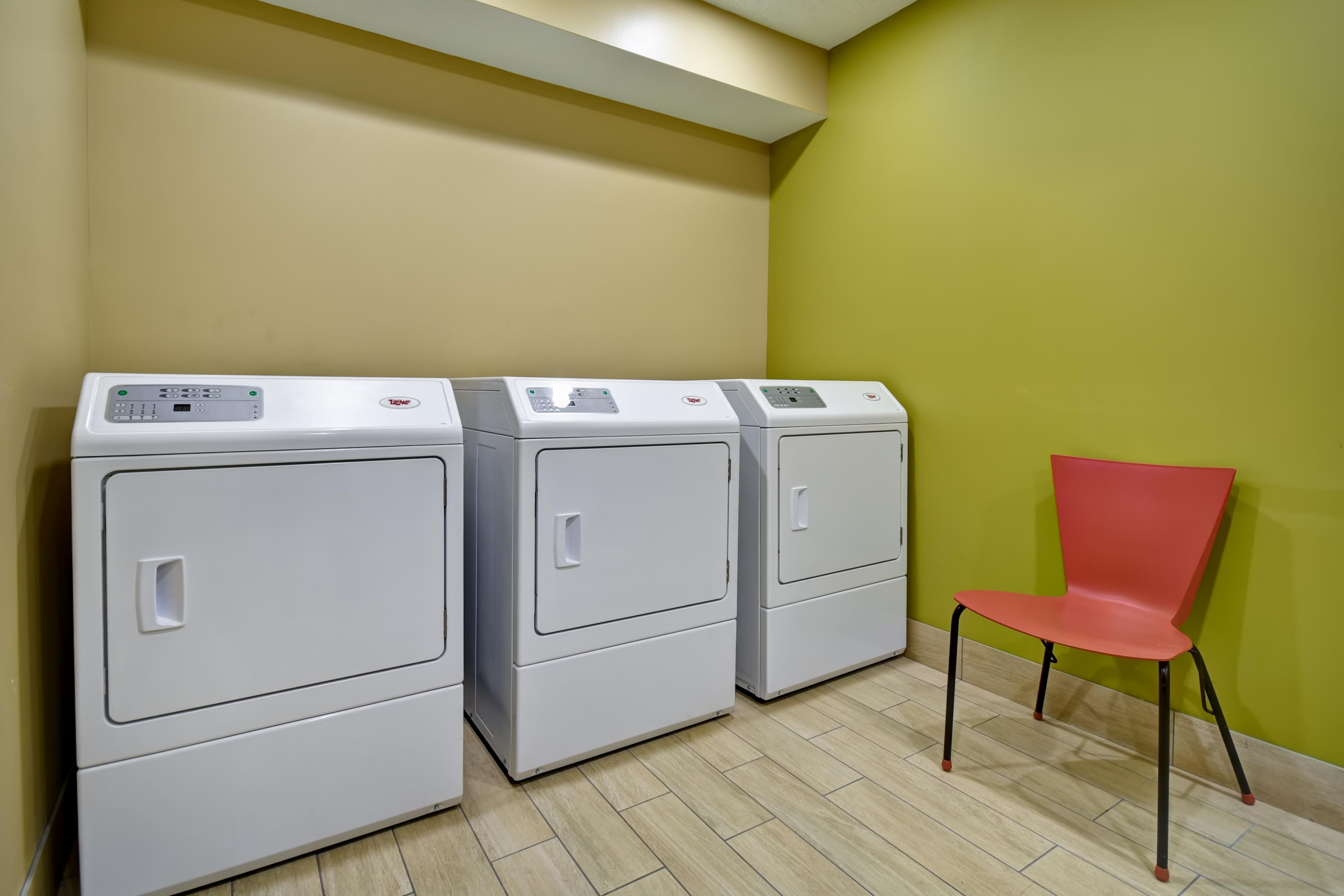 Free 24/7 COMPLIMENTARY on-site Guest self–laundry facility. We offer Dry Cleaning Pickup/Laundry same day services. Light cleaning daily.