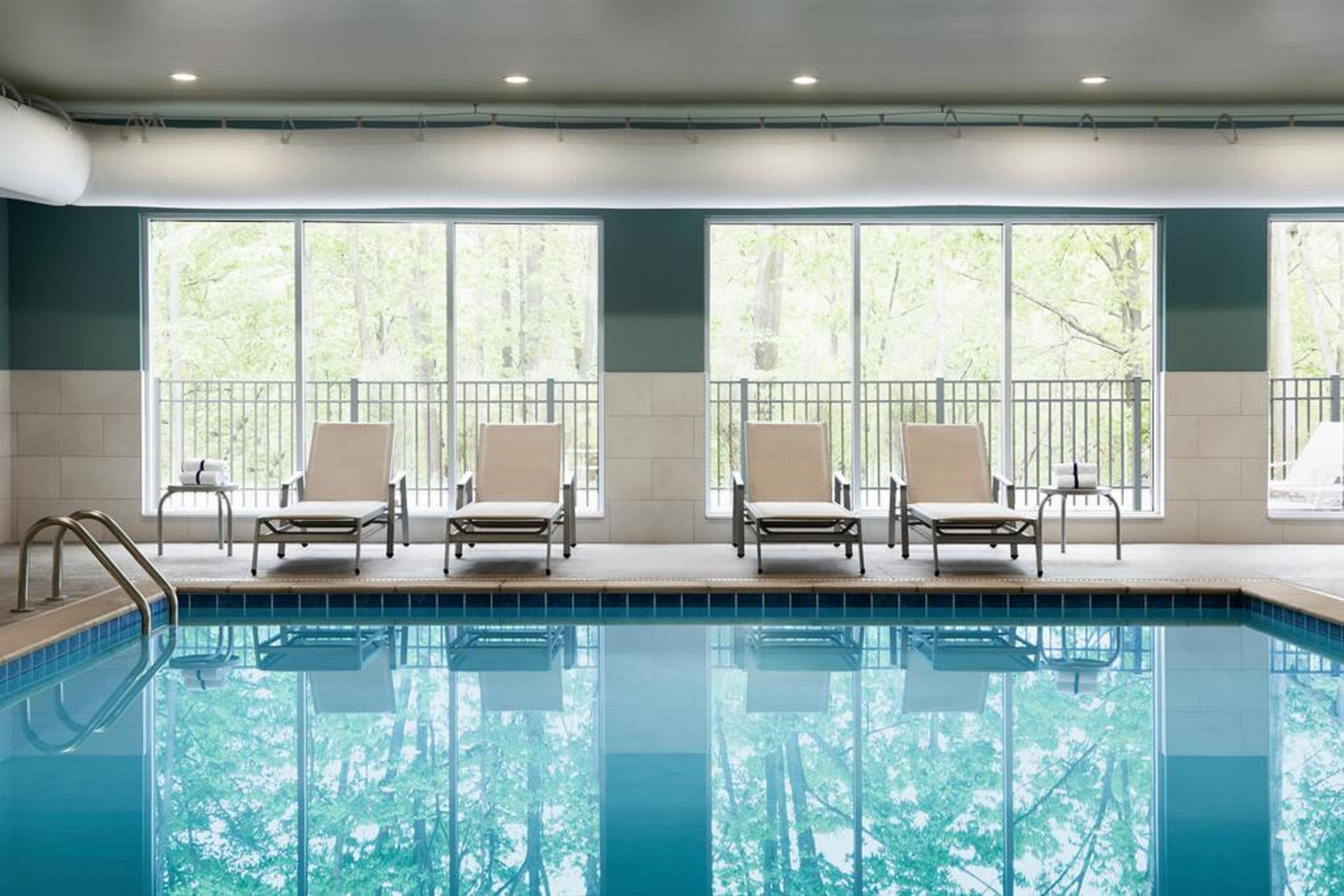 Take a dip in our indoor pool when staying with us! 