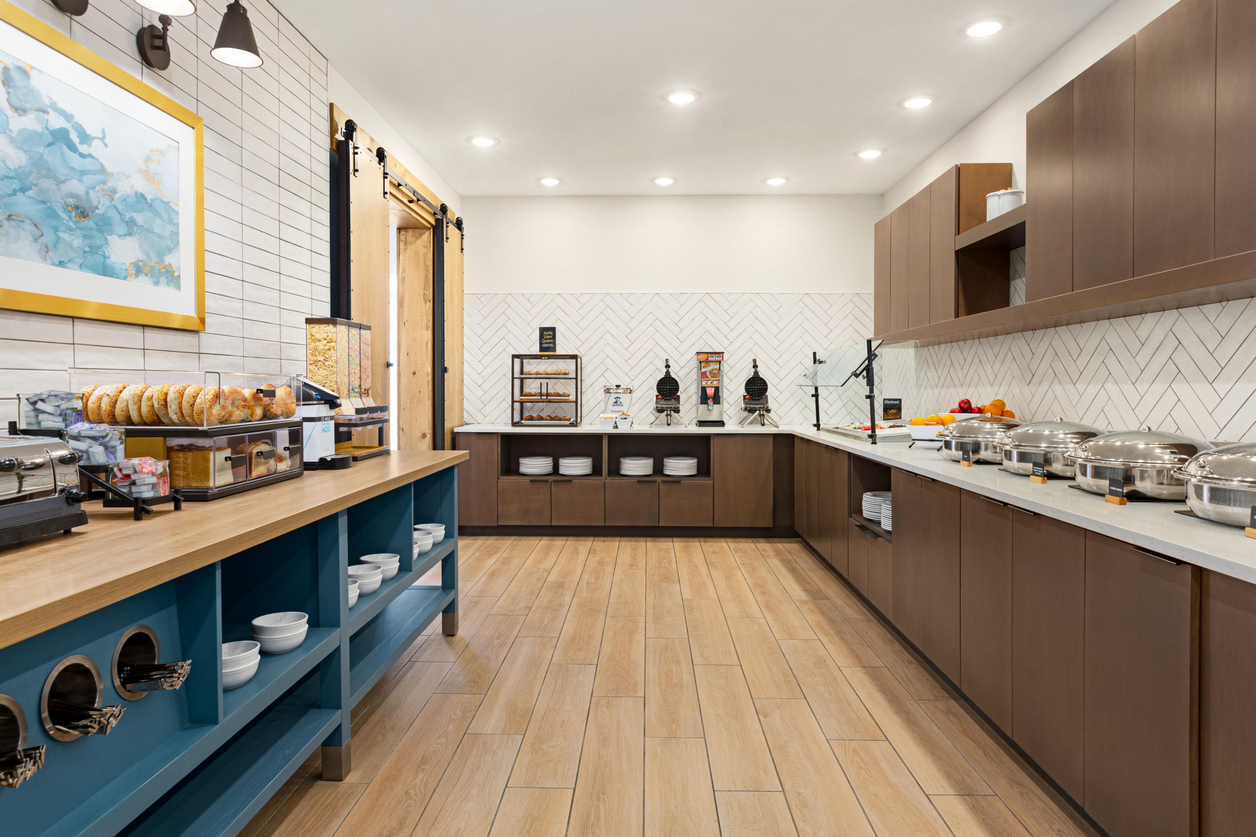 Start each day right and enjoy a full hot breakfast daily featuring a variety of savory delights. So, grab a plate or two, fuel up, and be ready to conquer your day!