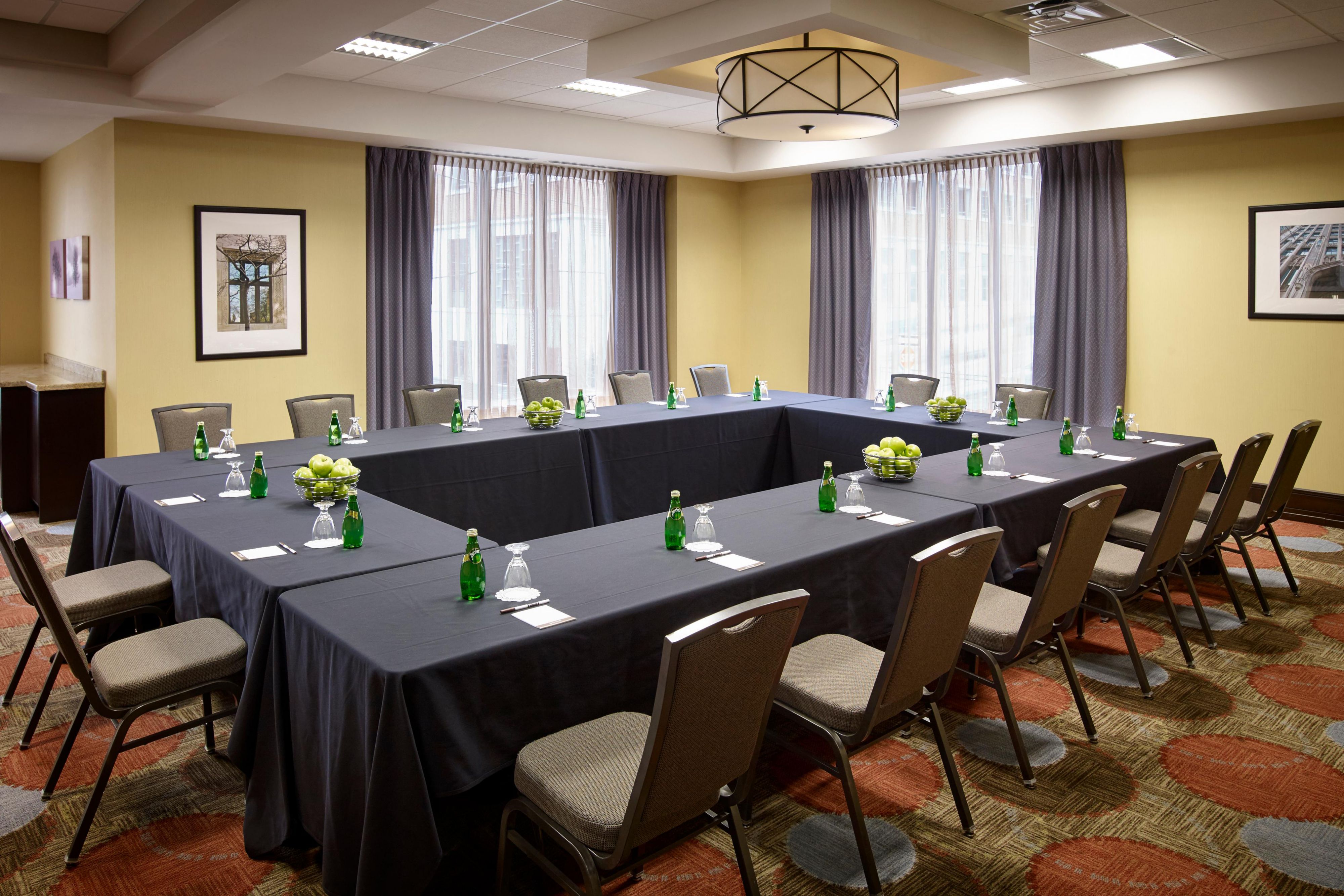 We're committed to high levels of cleanliness. That means, clutter free event spaces and an experience that supports the wellbeing of your attendees. We'll make sure your event is just right. Ask us today about our Meeting with Confidence offer and IHG Business Rewards Points for Planners and Bookers.