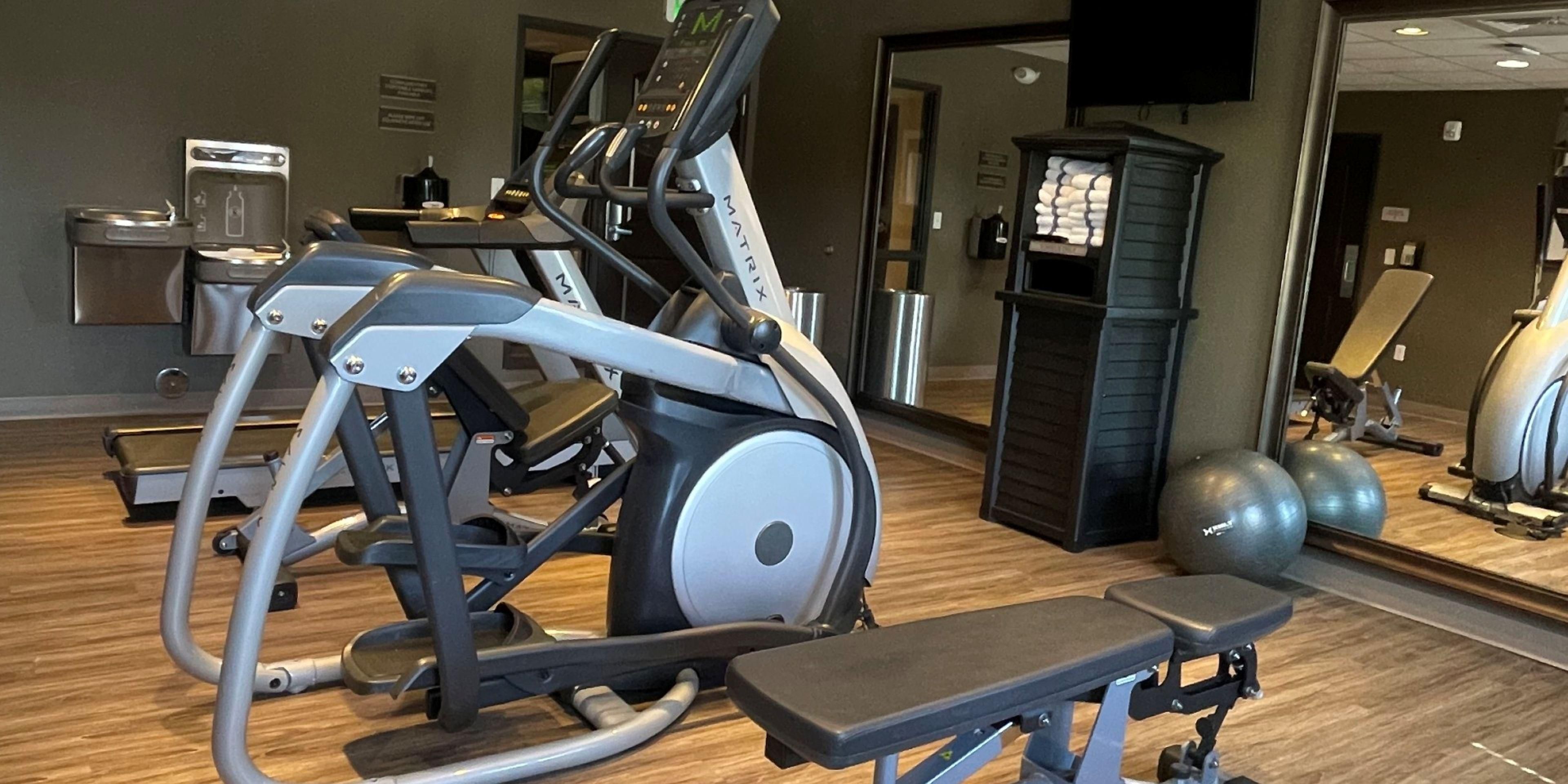 Ellipticals, treadmills, dumbbells - Our gym keeps you on track.
