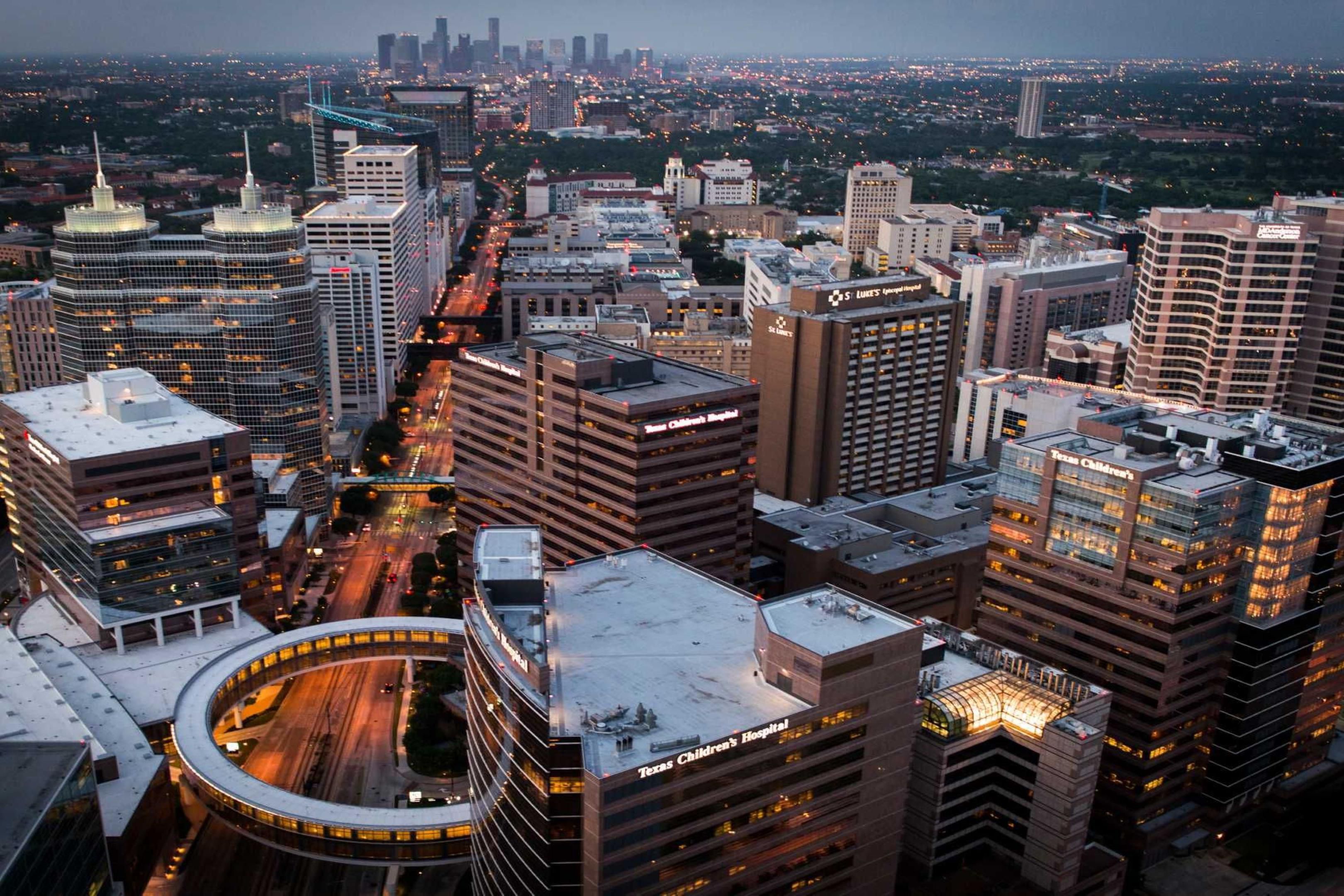The largest medical center in the world and the 8th largest business district in the United States. With over 9,000 patient beds in 21 hospitals, the TMC sees over 180,000 patients annually.