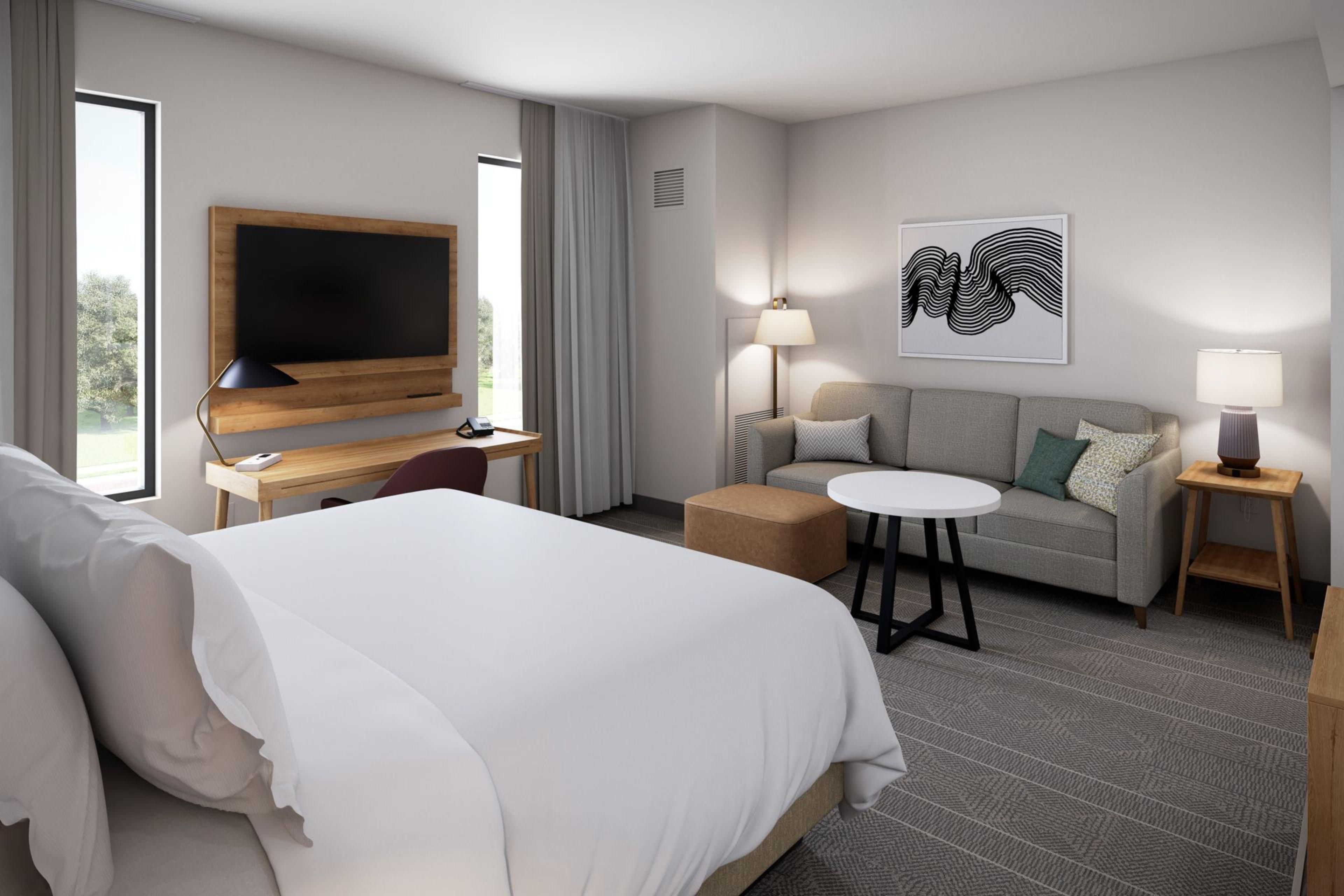 Need to stay connected? We offer complimentary high-speed Wi-Fi to all of our guests. And not just in your guest suite, but throughout the entire hotel. Prop your feet up and check your email in your suite with a cozy blanket or stretch out by the pool while browsing your favorite social media site. Where ever you are, we've got you connected!