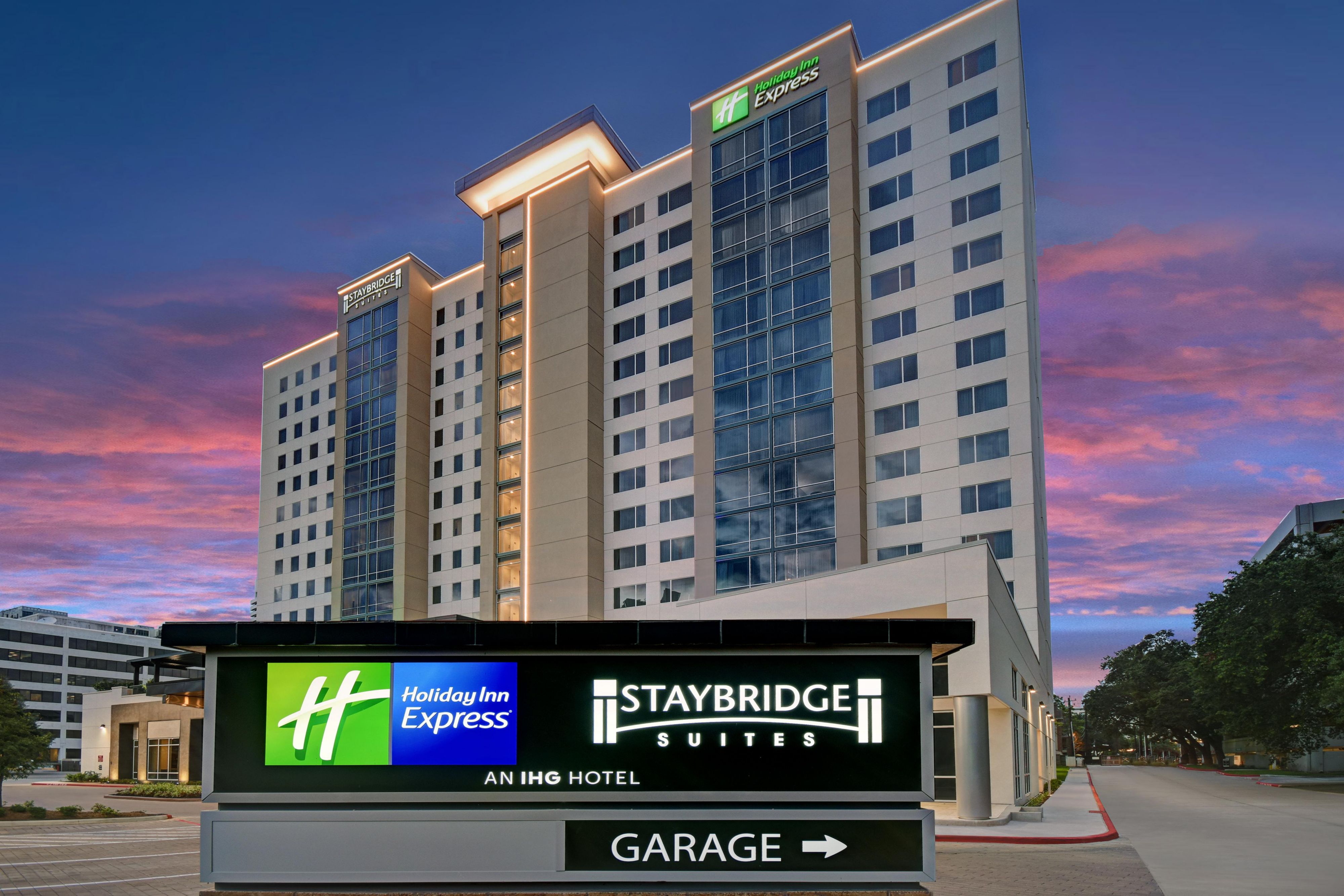 Welcome to the brand-new Dual brand Staybridge Suites and Holiday Inn Express Houston-Galleria Area! You’ll find comfort and modern luxury at one of the most prominent locations in Houston-Uptown and the Galleria area all under one roof!