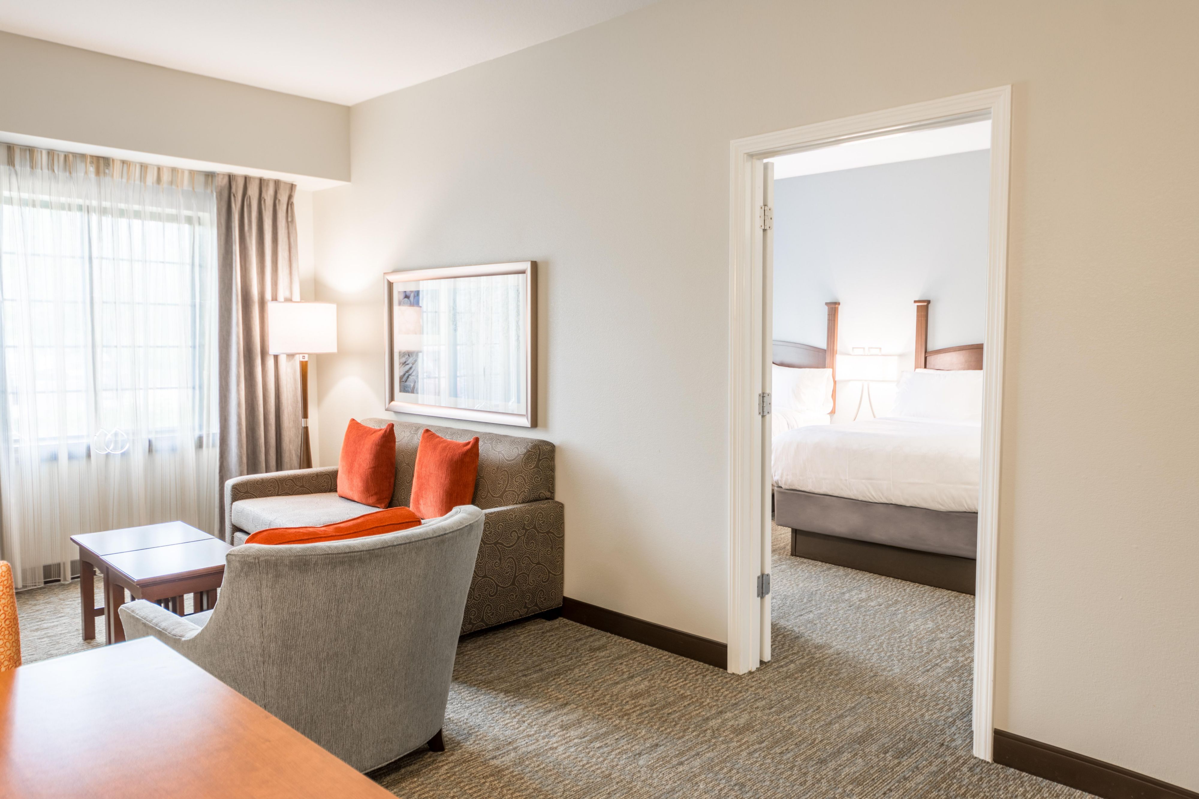 Hosting a family reunion? Corporate event? Tournament? We'd love to welcome you to our Staybridge Suites Independence. Call our friendly Director of Sales for further details. 