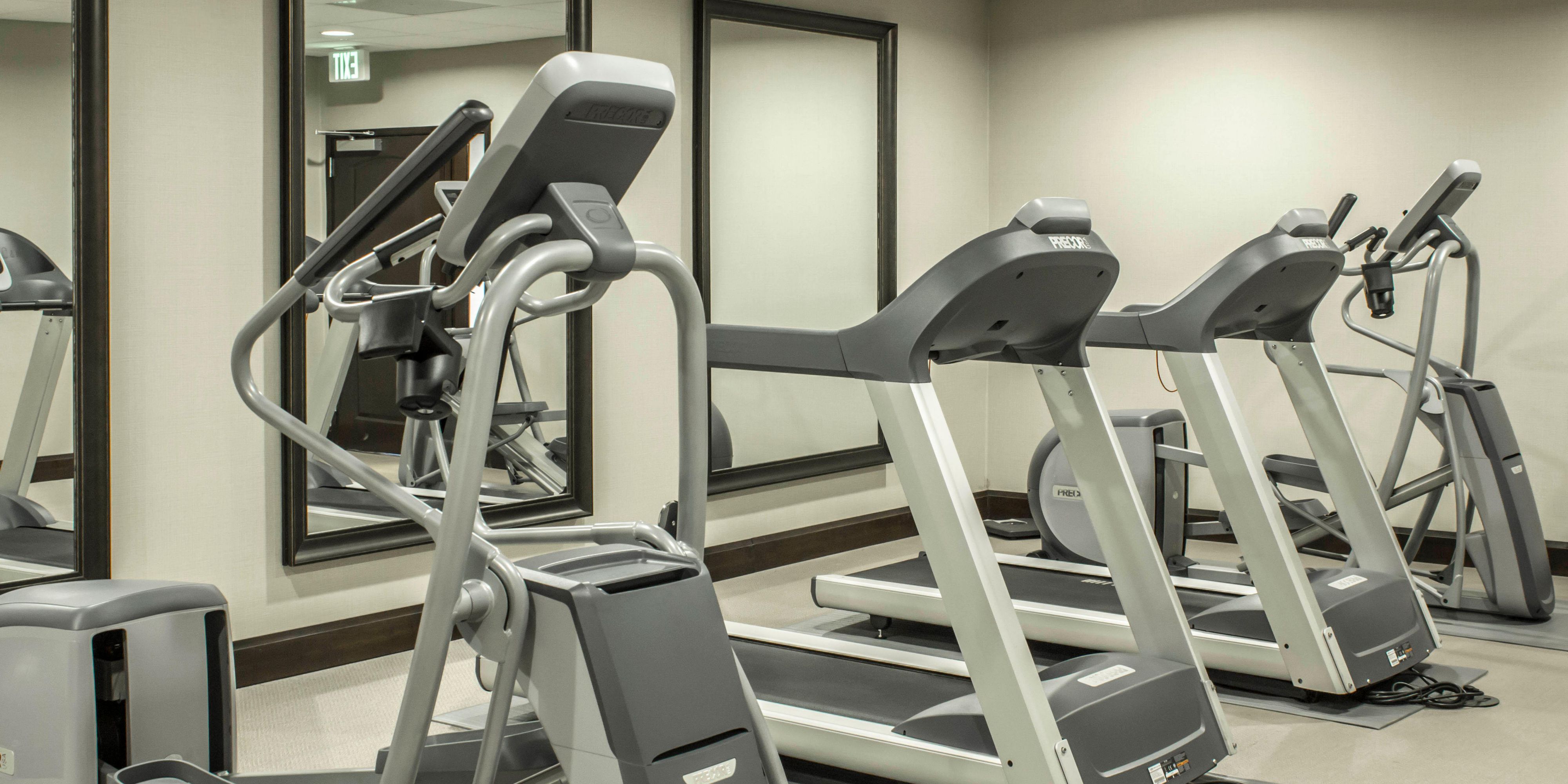Work out in our fitness center at our hotel near Camp Lejeune.