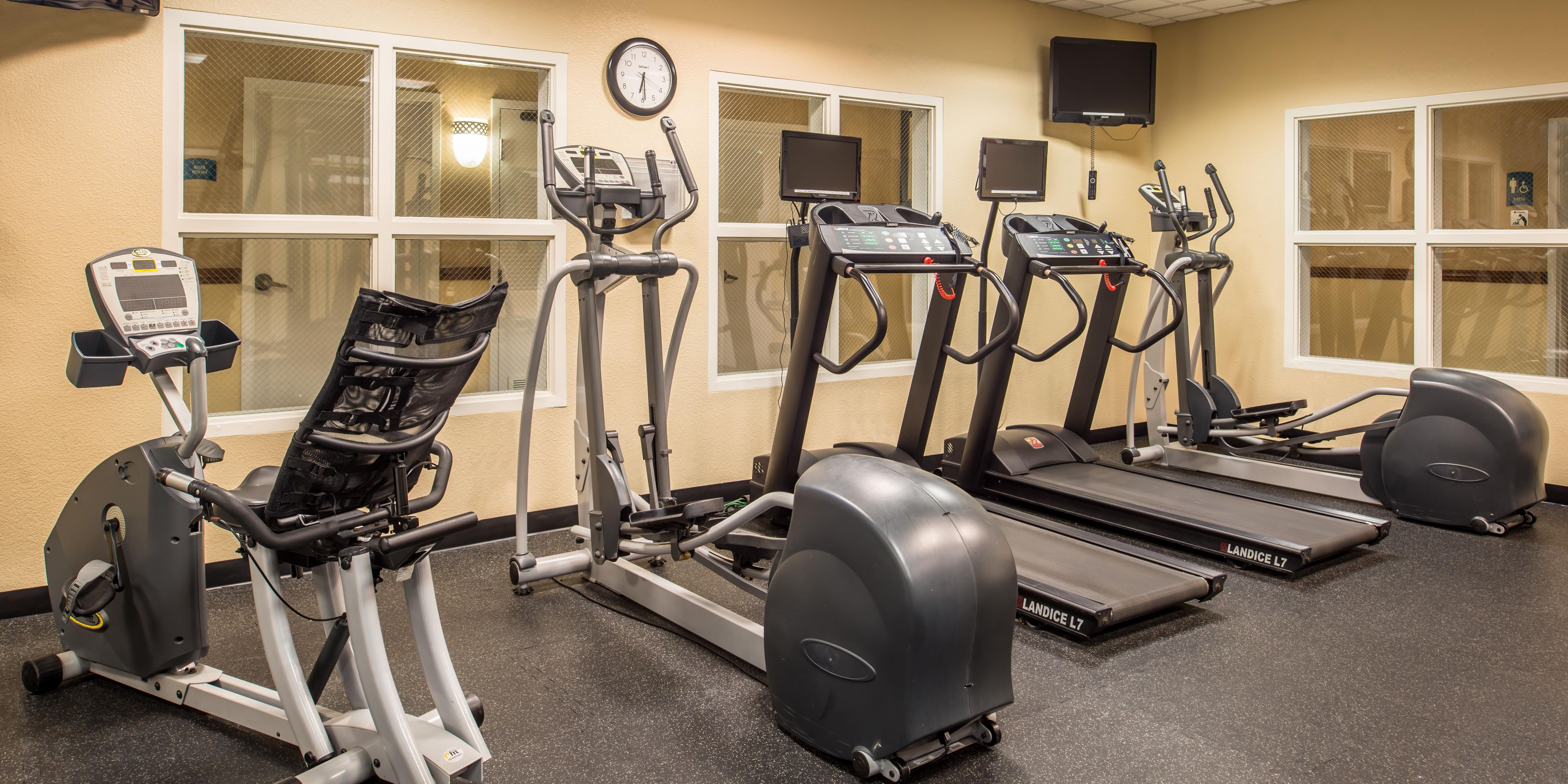 No need for a local gym with our 24-hour Fitness Center!