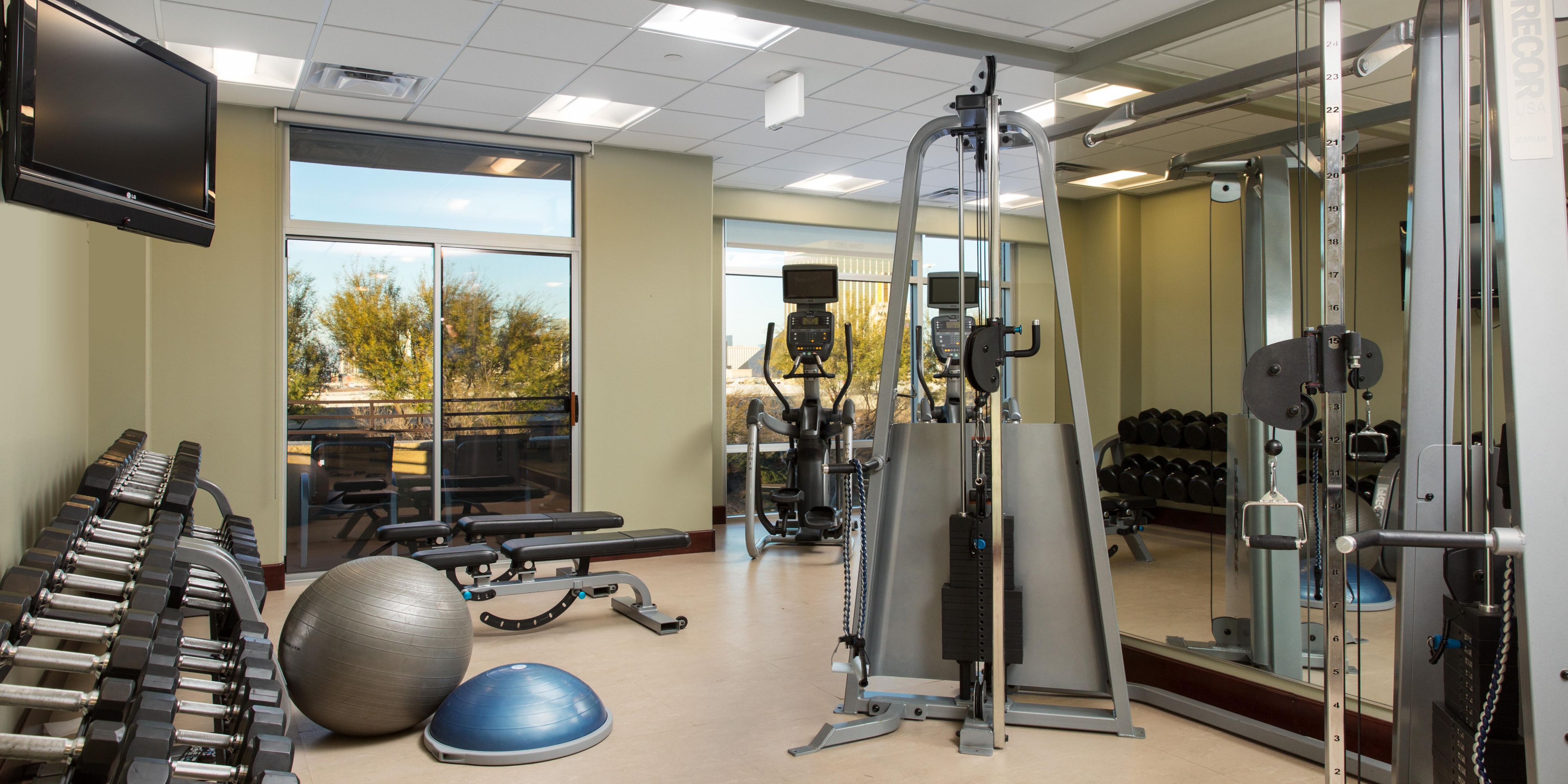 You'll find everything you need to keep up your workout routine.