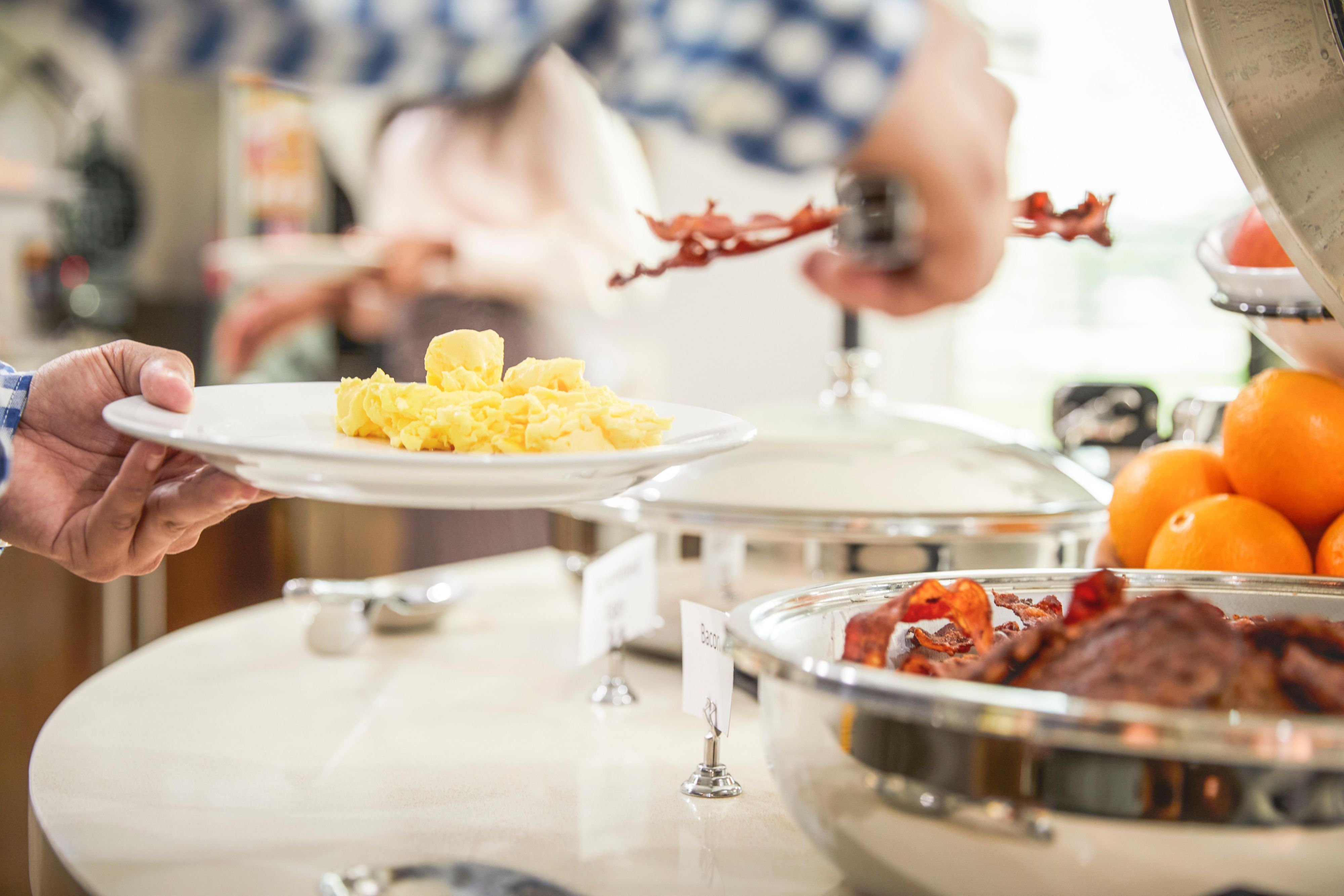  The Staybridge Suites Las Vegas  provides   complimentary full hot breakfast buffet each  morning.  Our  Full Hot breakfast buffet  selections will satisfy everyone.