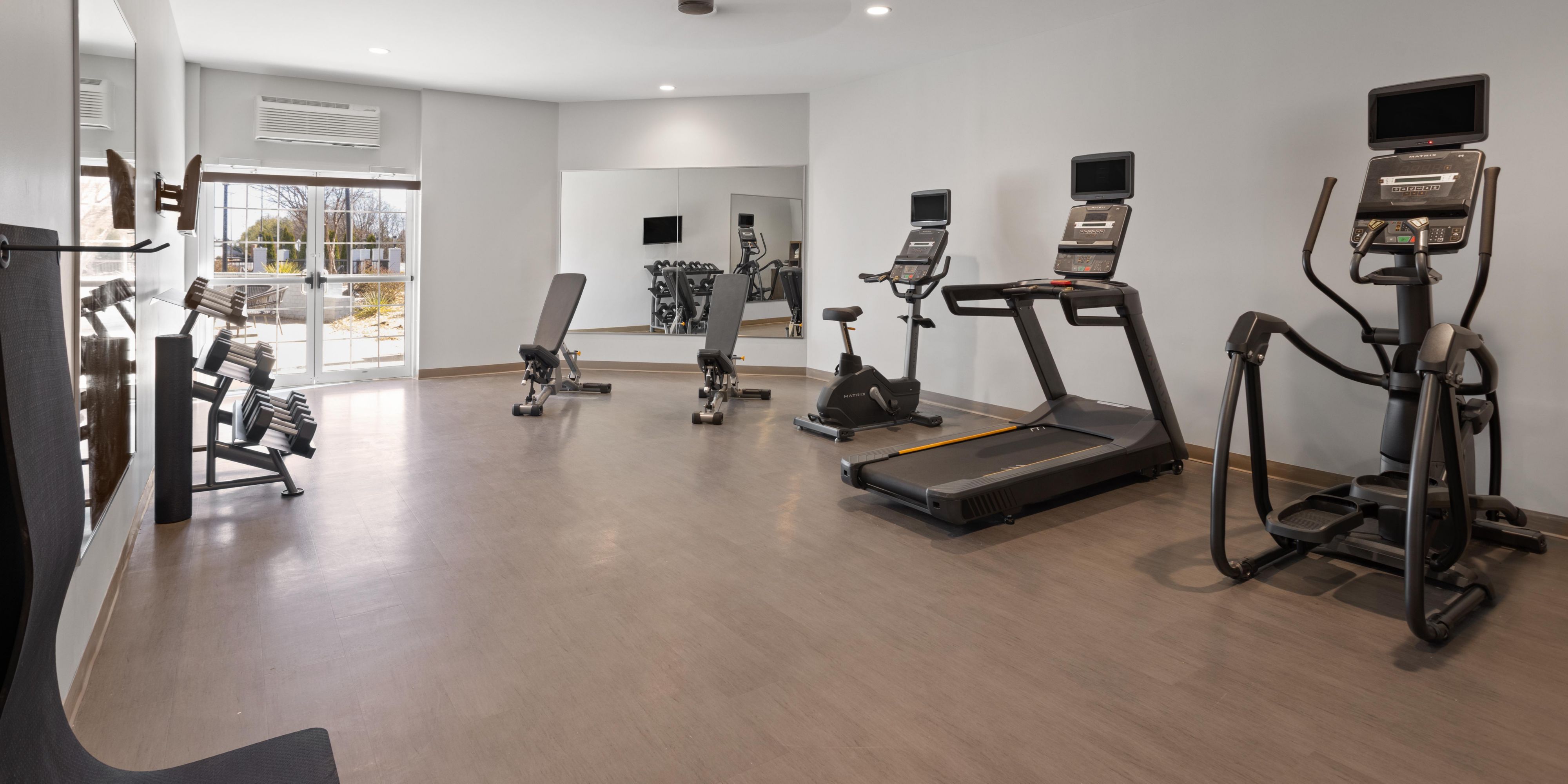 Get your morning workout with our fully-equipped fitness center.