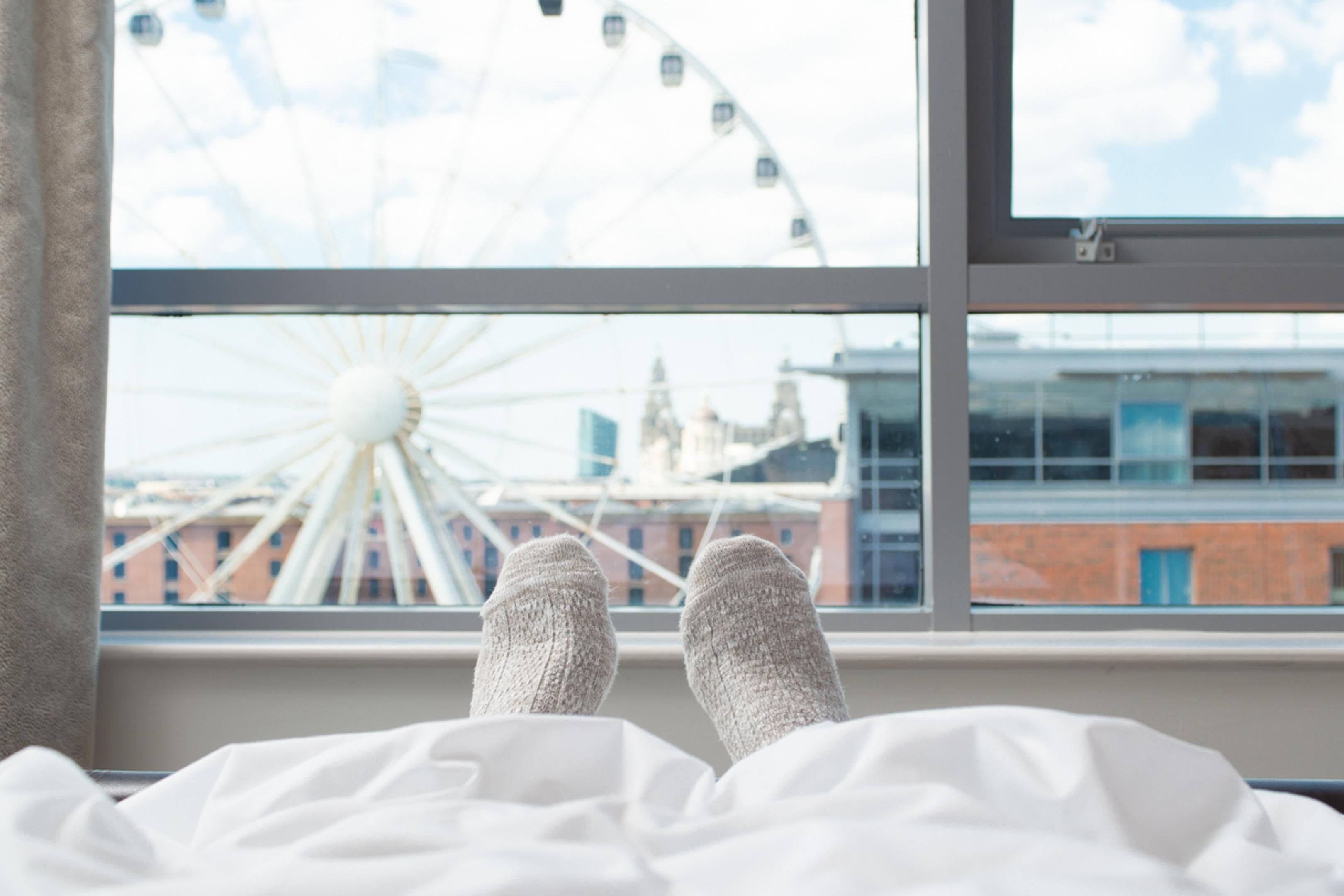 We are located opposite the iconic Liverpool Wheel. Upgrade your room to one with a view of the Royal Albert Dock and enjoy your home away from home in style.