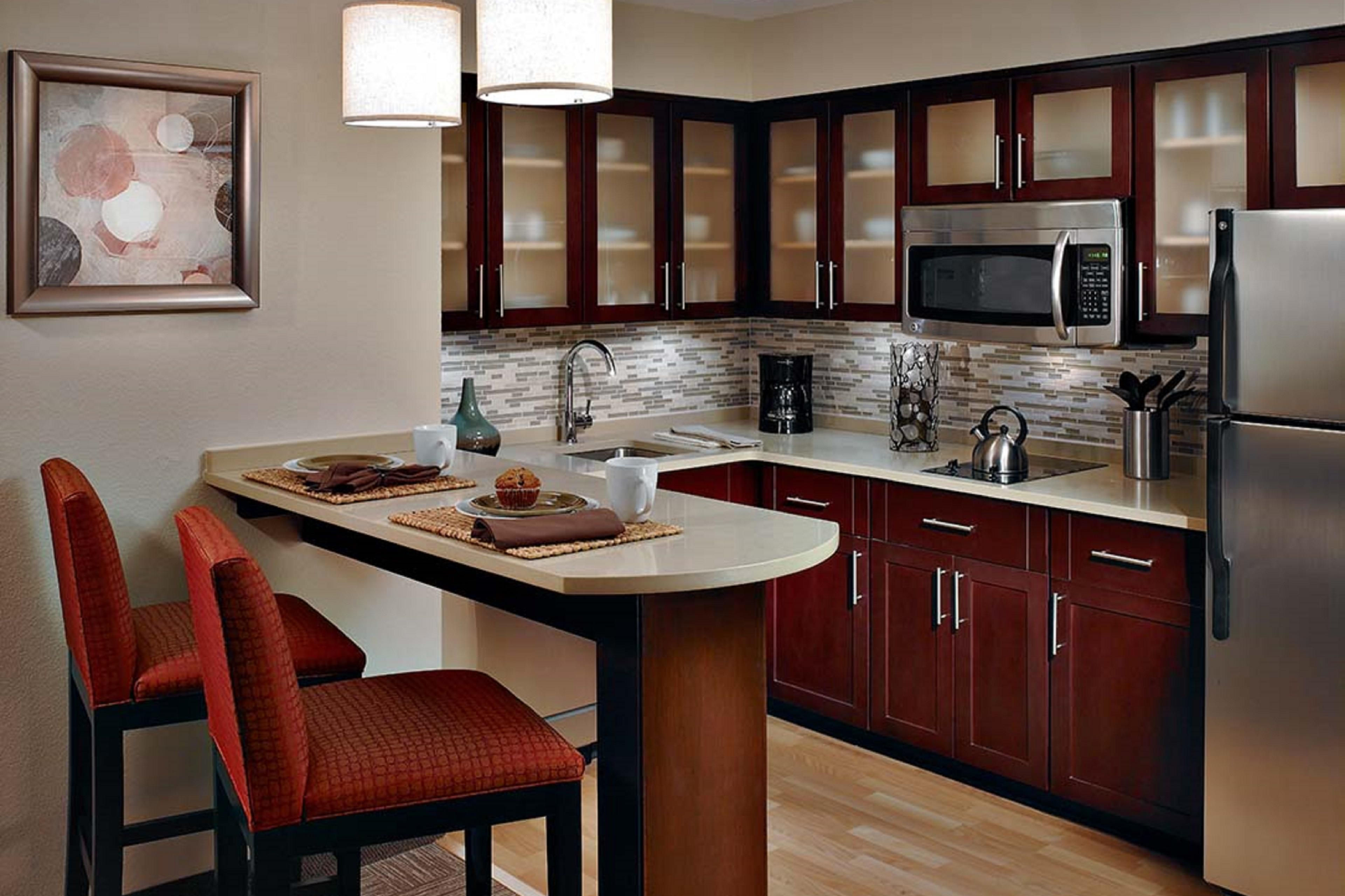 Fully equipped kitchens in every suite. Prepare your own meals in the comfort of your own guest suite. Forgot something? We offer a 24-hour pantry with items for purchase.