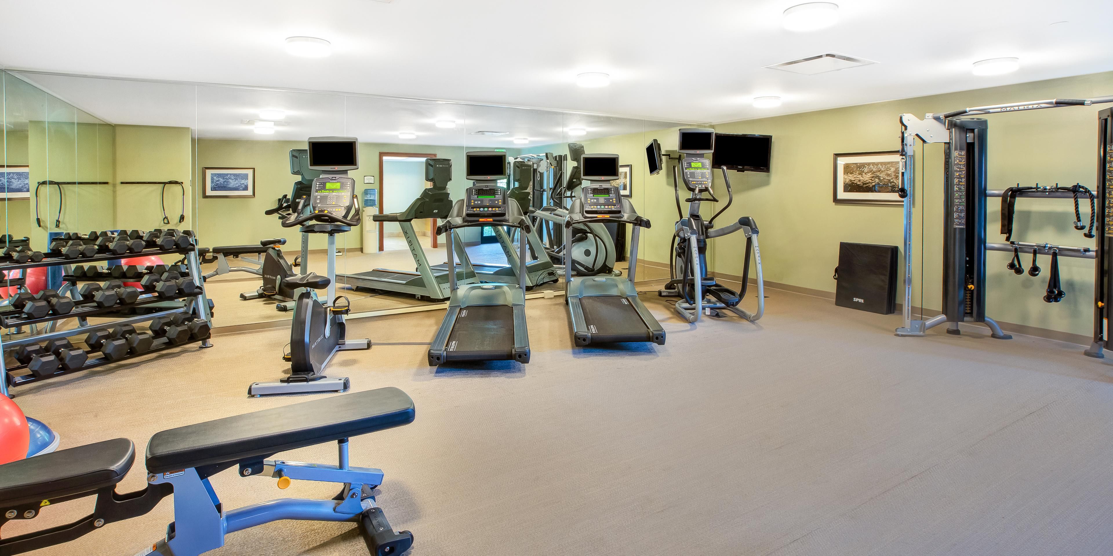 24 hour newly updated fitness center