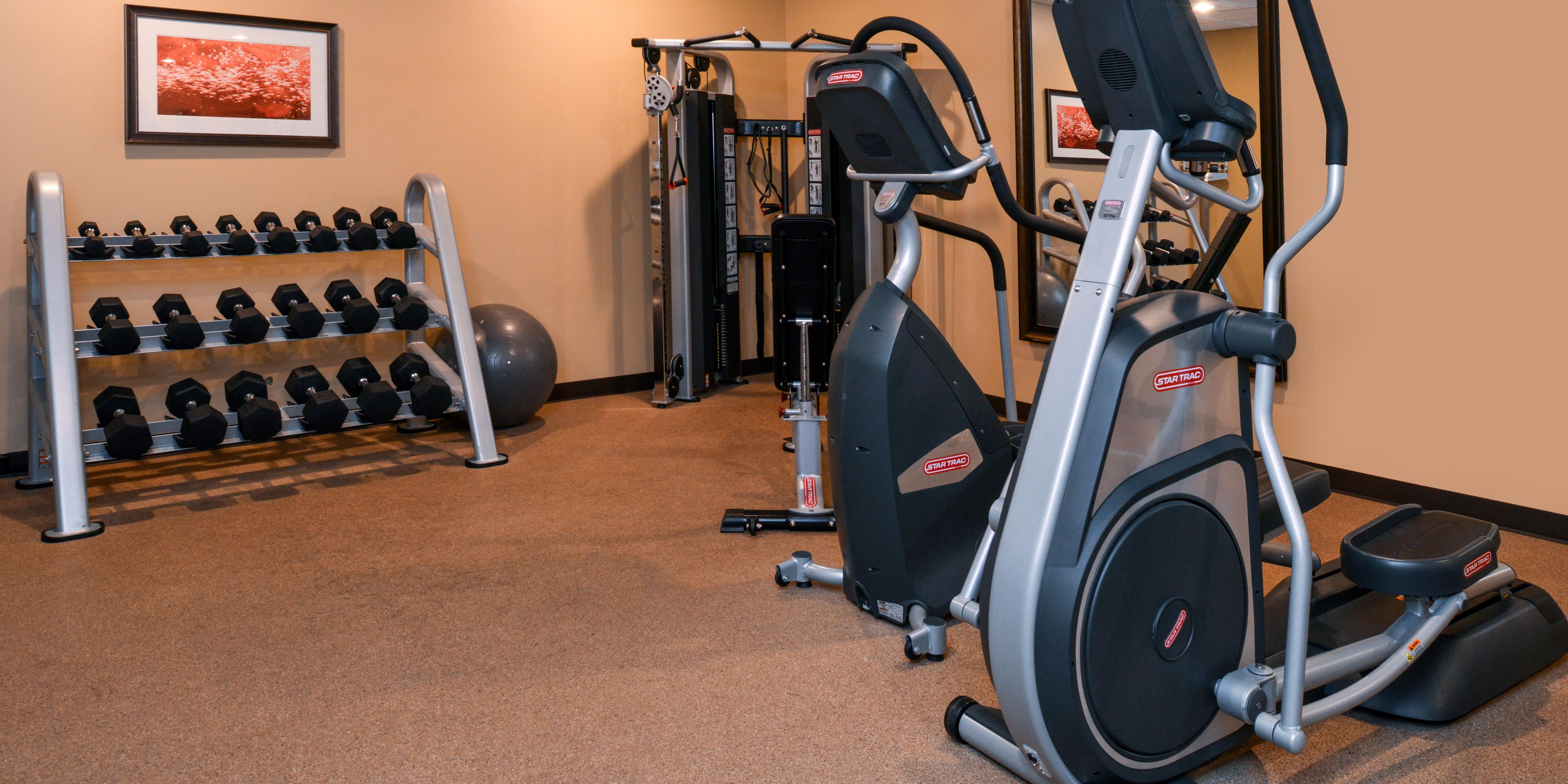 Invigorate your day in our 24 hour state of the art fitness center