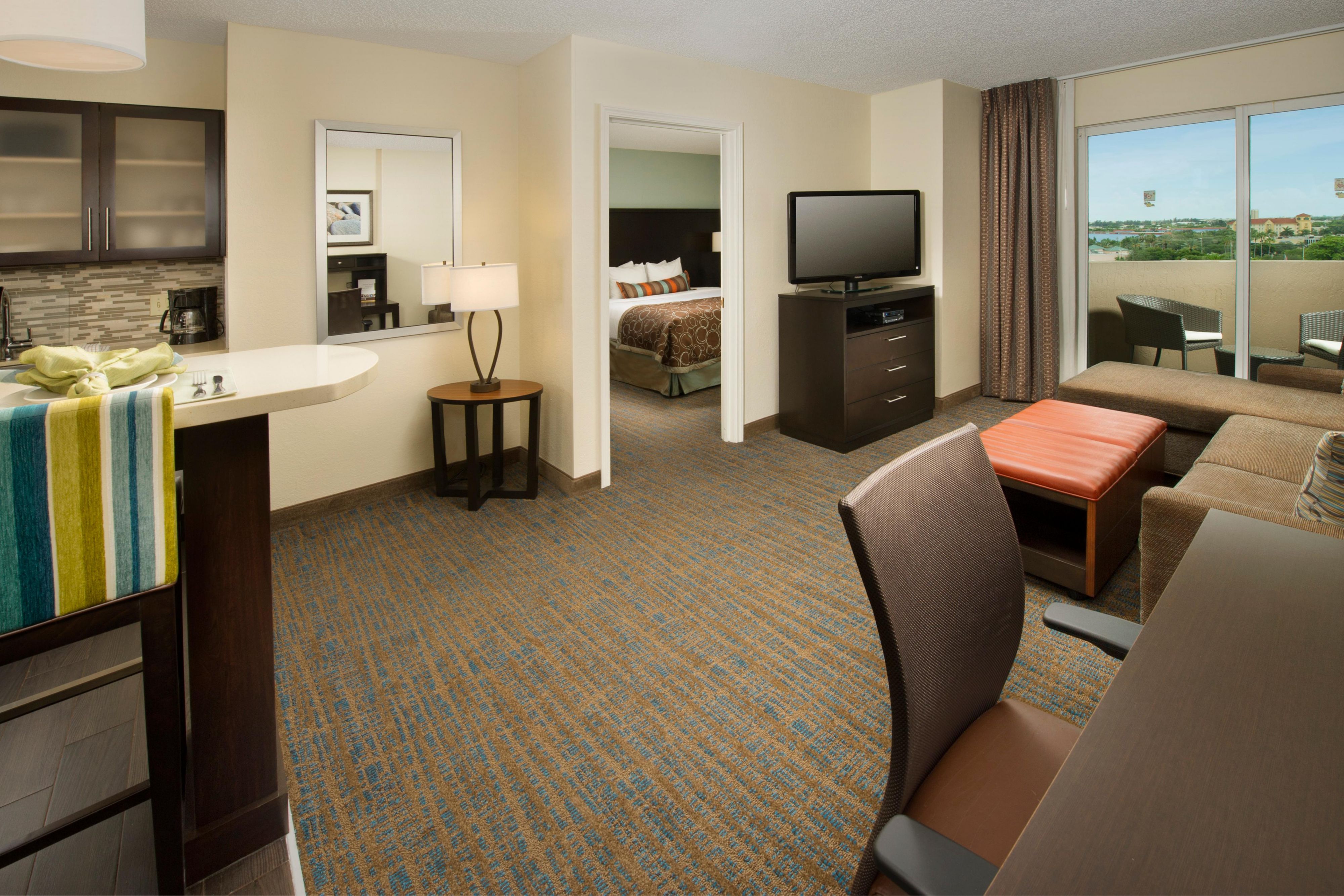 Or large suites feature a sitting area with pullout sofa, free wifi and a kitchen with stovetop, full size refrigerator, microwave and dishwasher. When you need to be away, let us be your home away from home. 