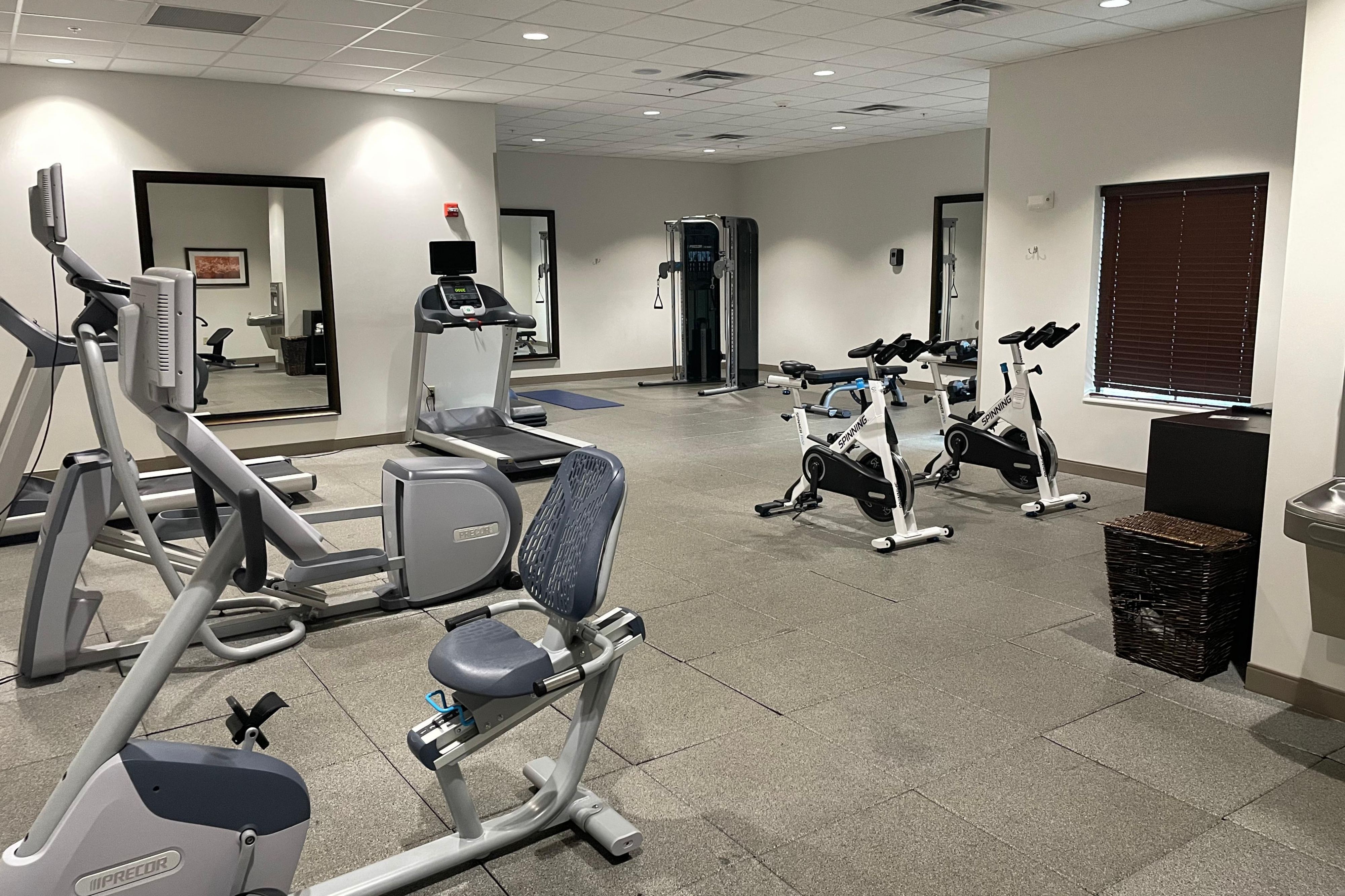 Stay active in our expansive Fitness Center, open 24-hours for your convenience. Whether you prefer a cardio session or free weights, we feature premium equipment for a satisfying workout. Swim laps or have a relaxing float in our indoor saltwater pool. It’s the perfect place to let the stress of the day melt away. 
