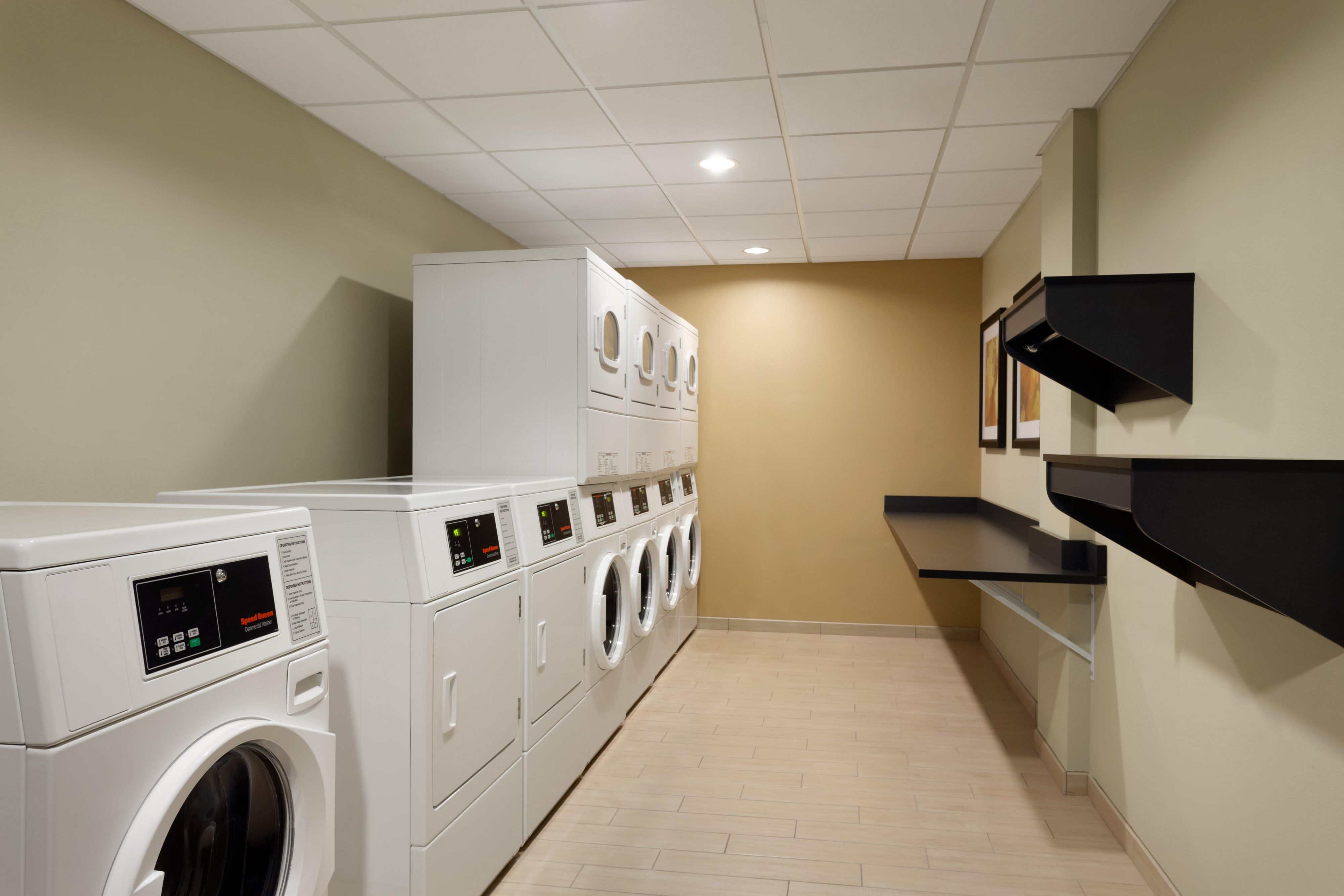 Simplify your travel plans at our short or extended-stay hotel in Midland. Start your day in style with free toiletries and clothes fresh from our laundry facility.
