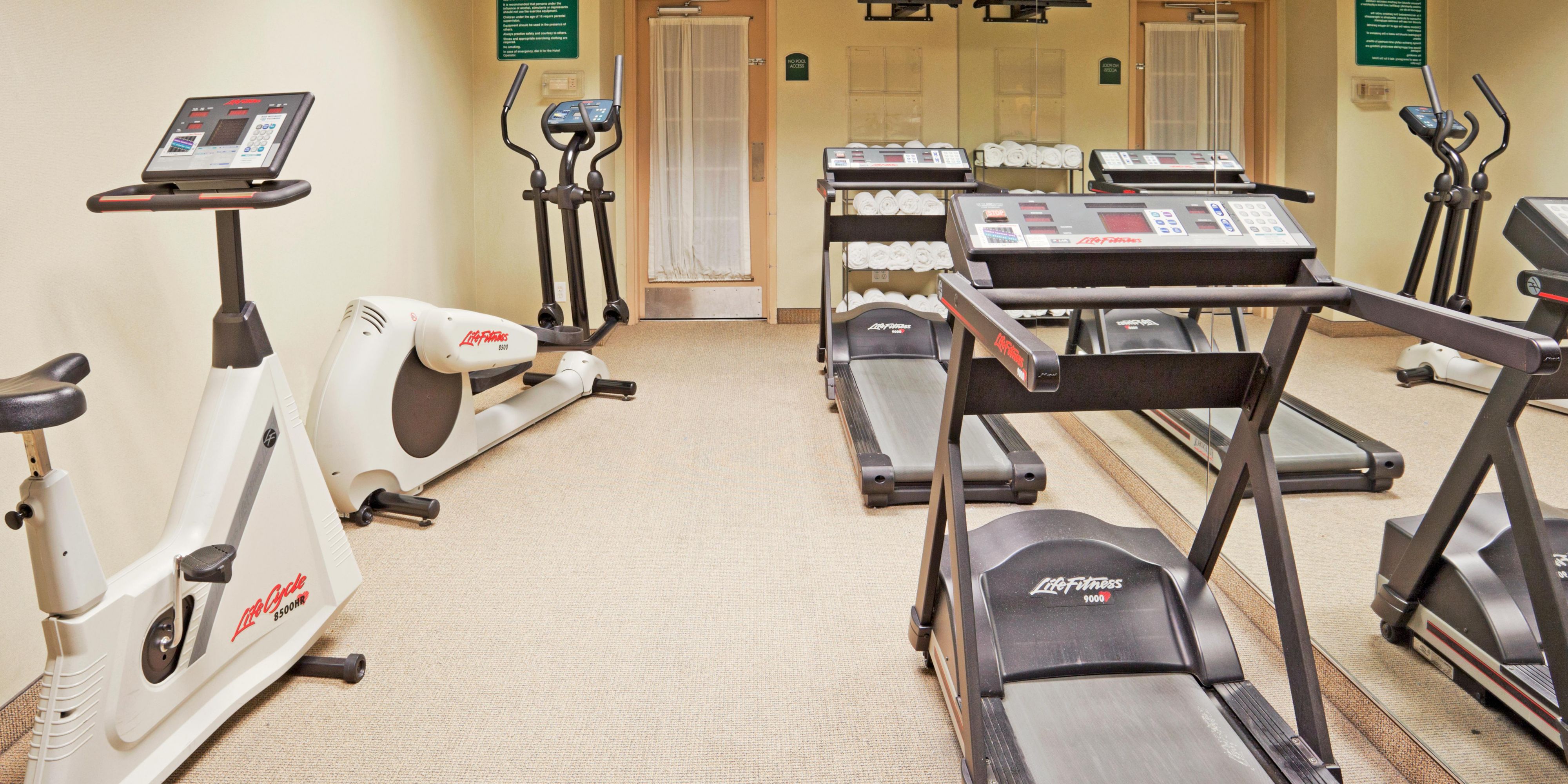 Mantenha o seu treino diário no nosso centro de fitness.