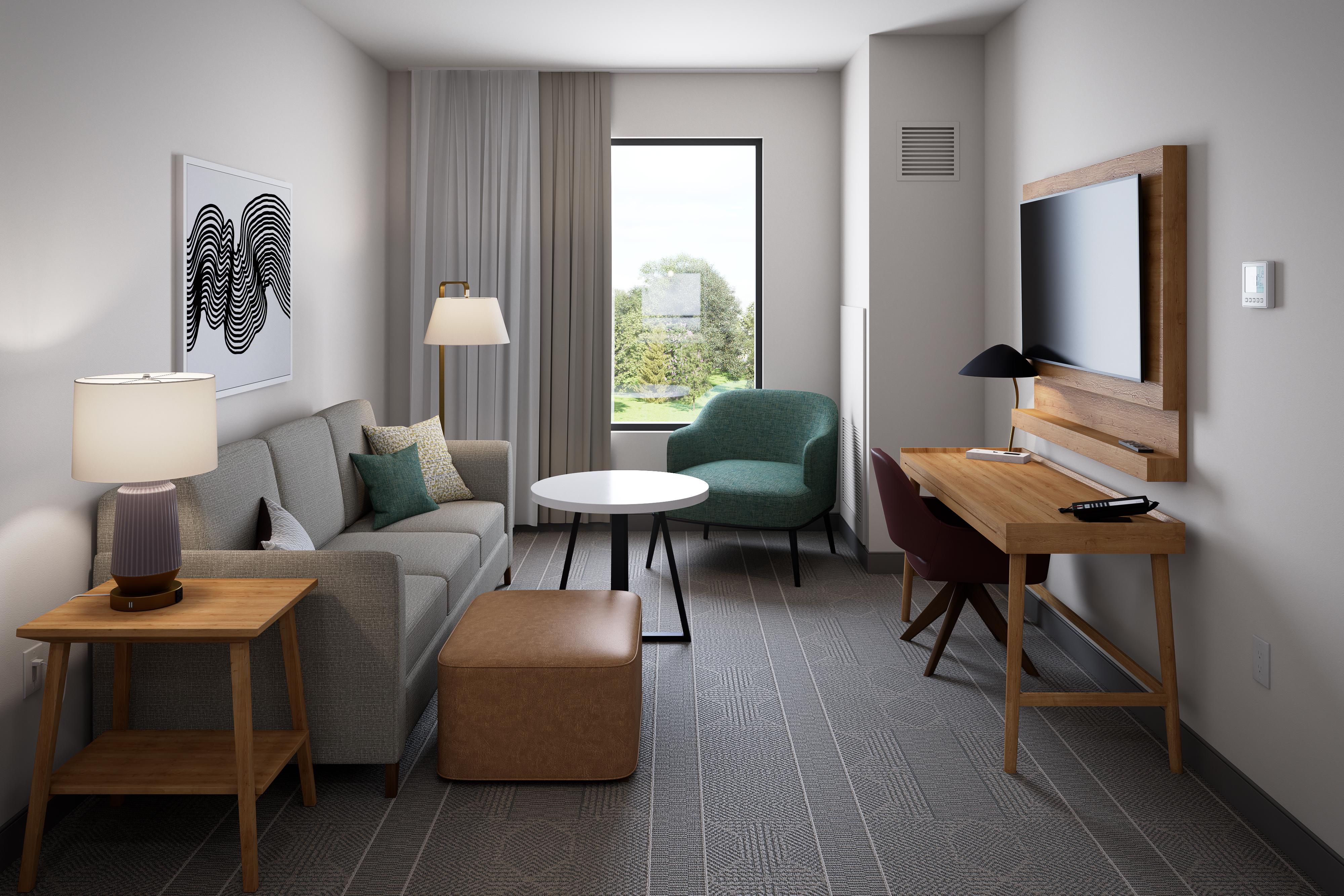 Staybridge Suites Montreal Airport – St-Laurent is ideal for extended business stays. Enjoy spacious suites with full kitchens, free Wi-Fi, daily hot breakfast, evening socials, and 24/7 fitness. Conveniently near the airport and business hubs, it’s your home away from home in Montreal.