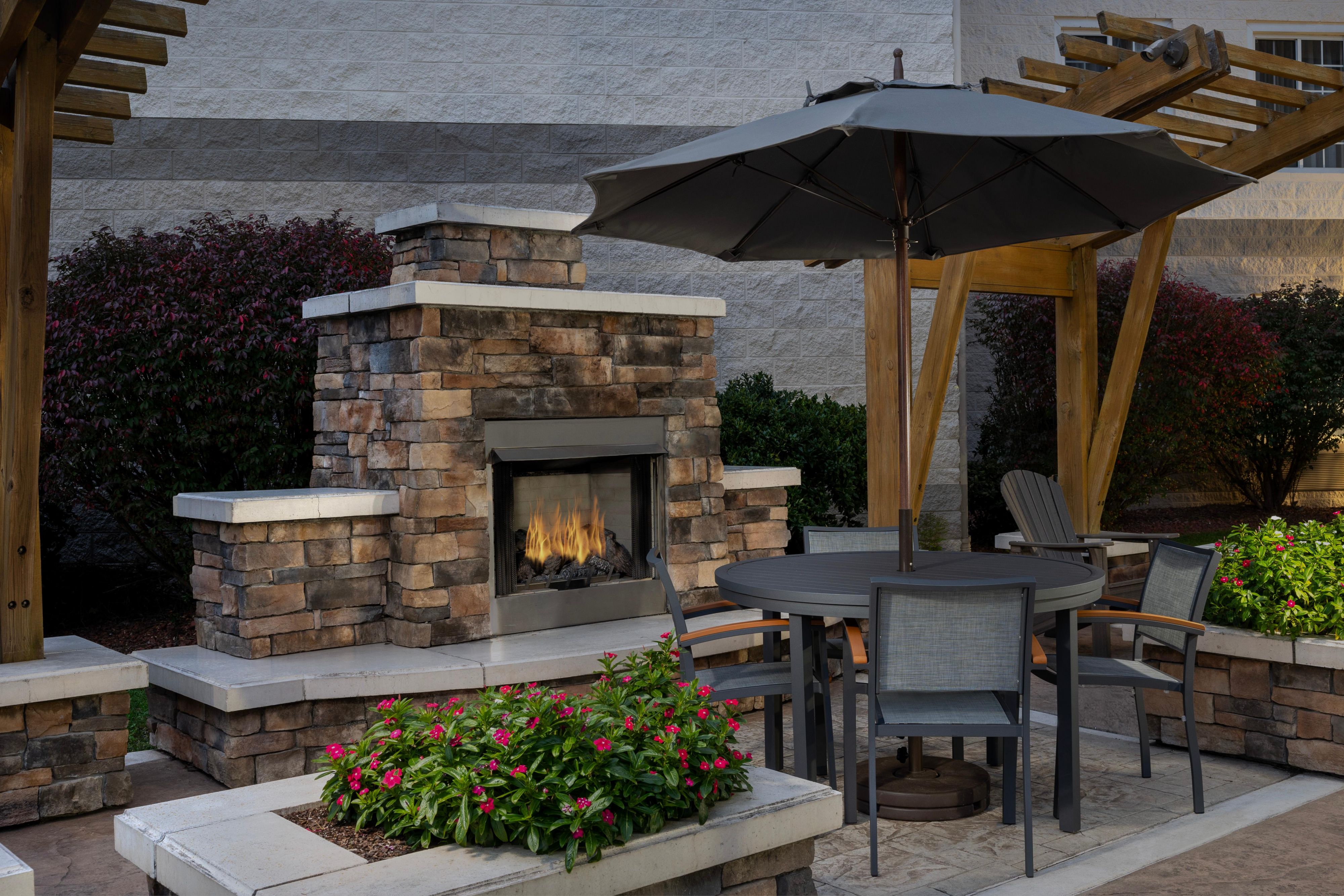 Tucked away on our back patio, our pollinator garden is a peaceful retreat where bees, butterflies, and blooms thrive. Guests can sip coffee in the morning or unwind in the evening surrounded by nature’s quiet charm—a perfect spot to relax, recharge, and reconnect with the outdoors.