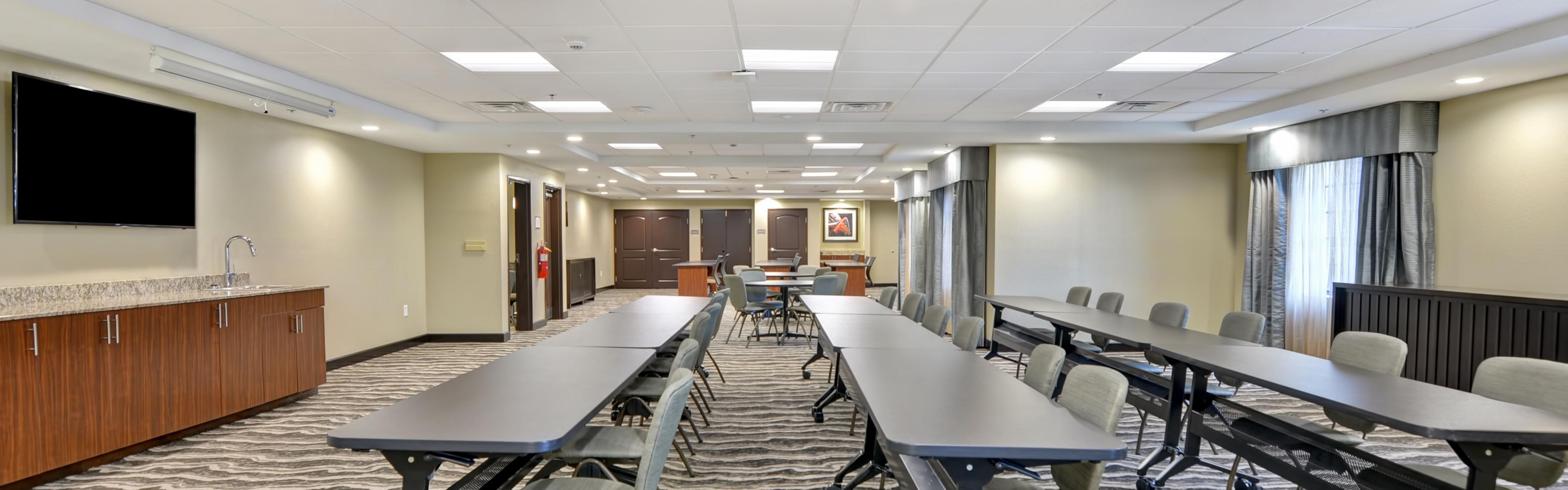 Brilliant lighting and lightning fast Wi-Fi in our meeting room.