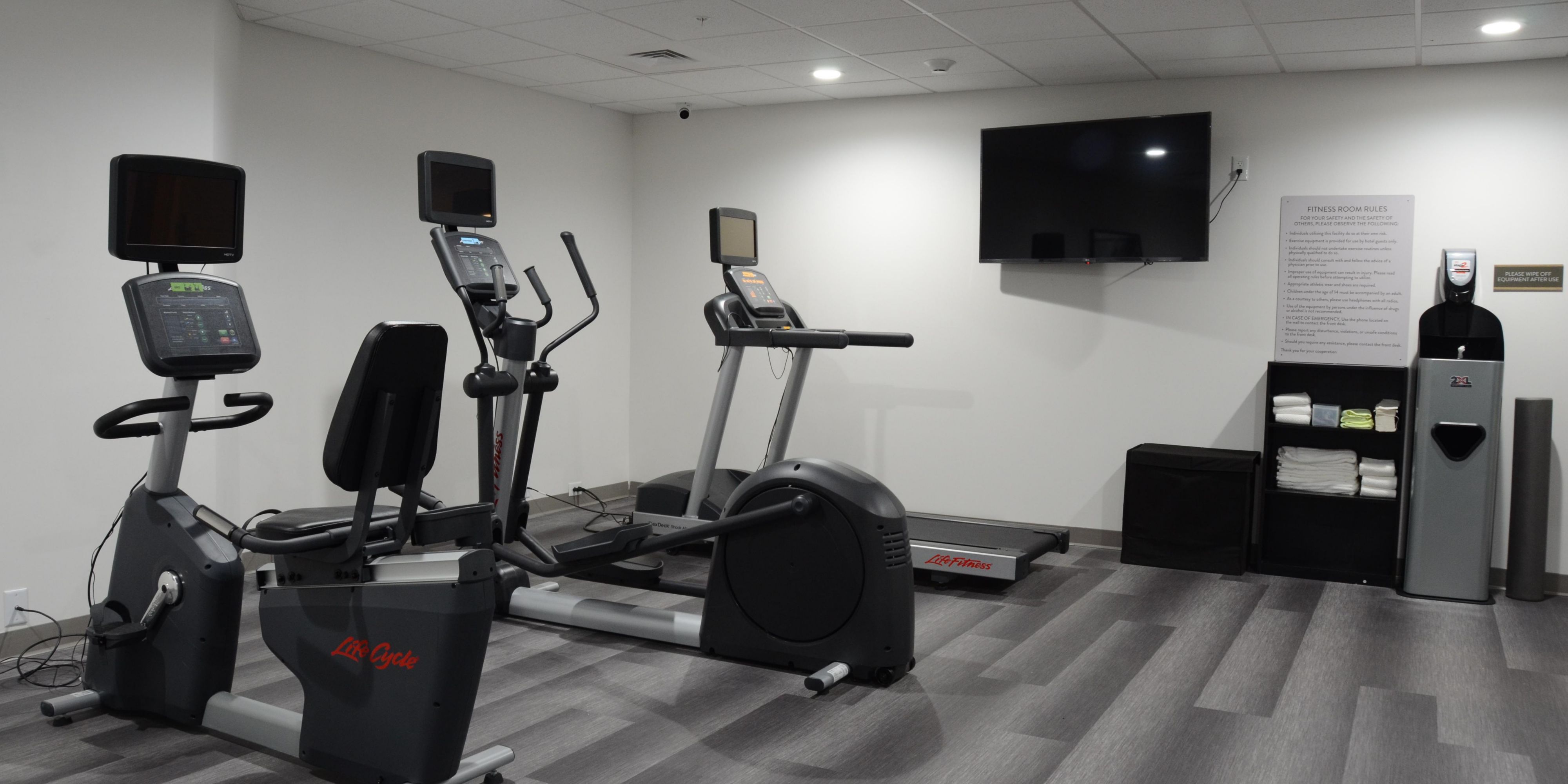 Work up a sweat in the Fitness Center.