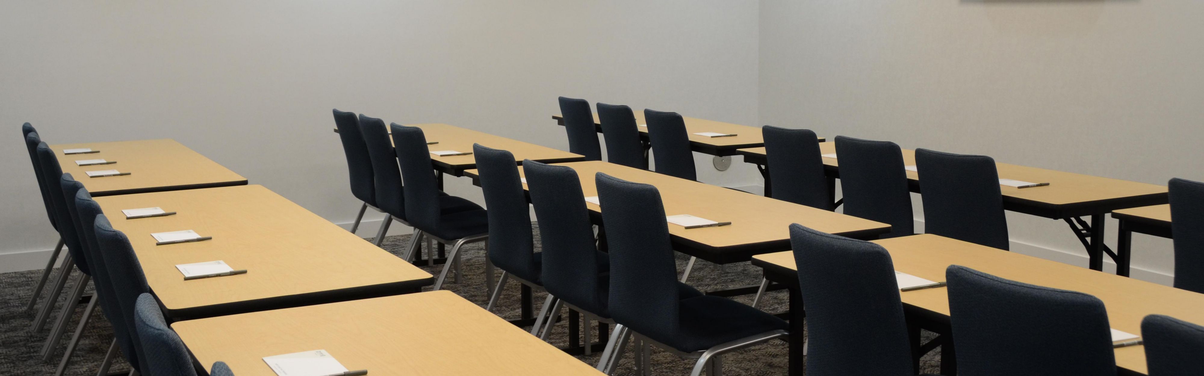 Our meeting room can hold up to 59 guests with classroom seating.