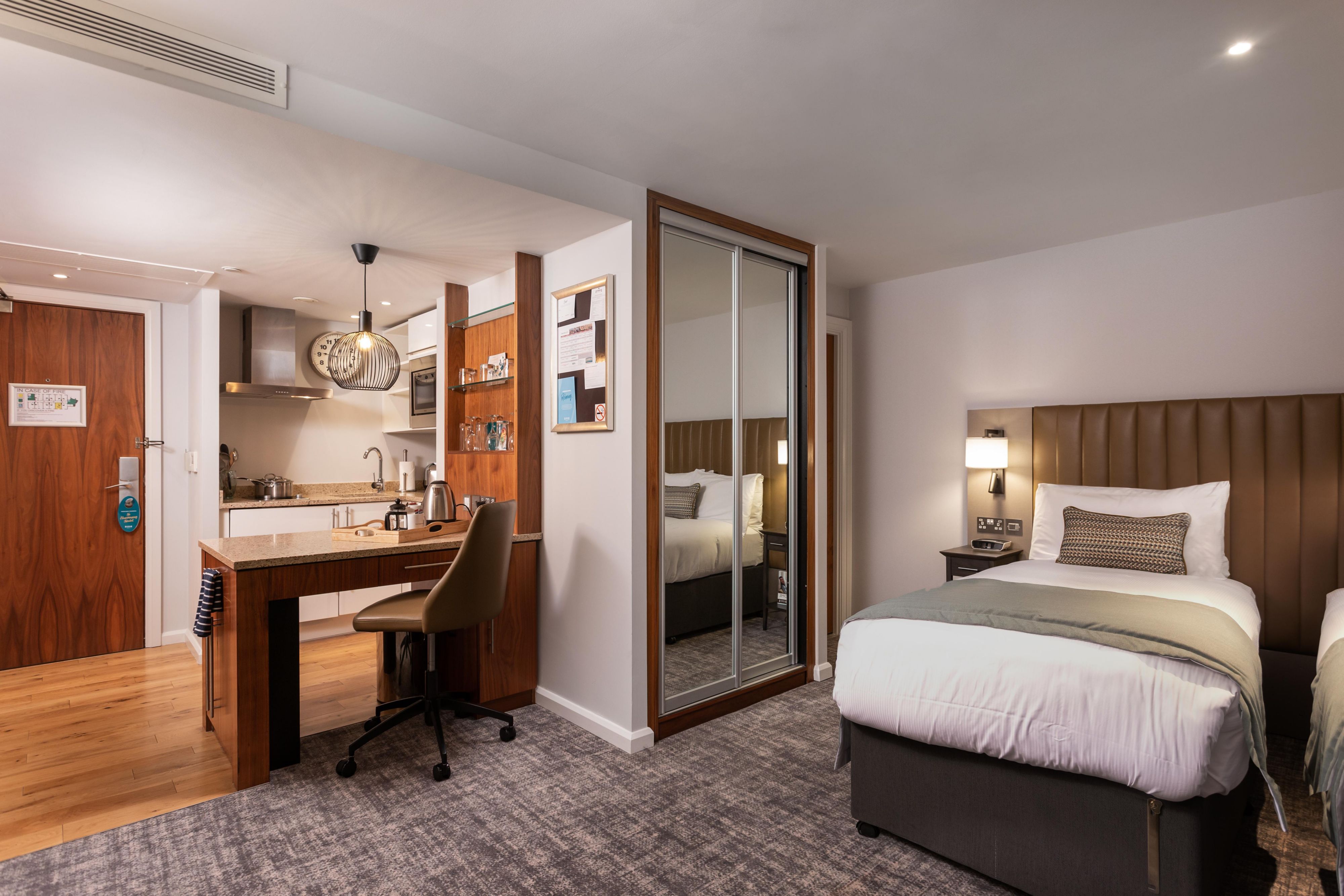 Each room is spacious and offers fully-equipped kitchens for guest convenience and comfort.