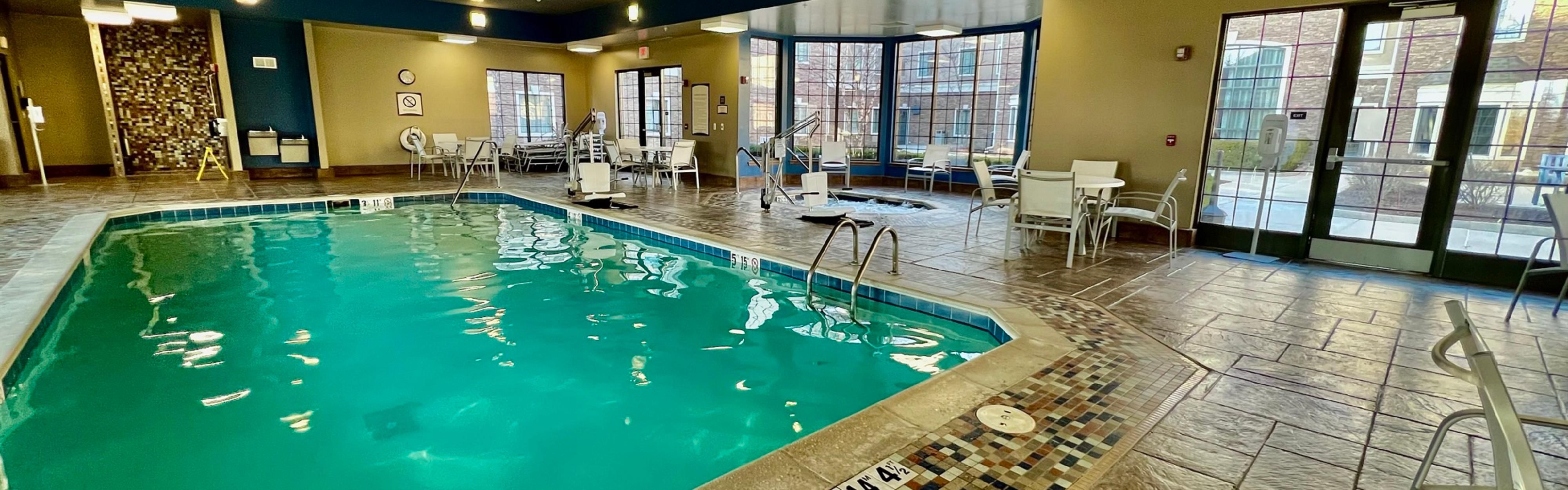 Rain or shine, our heated indoor pool is always ready!