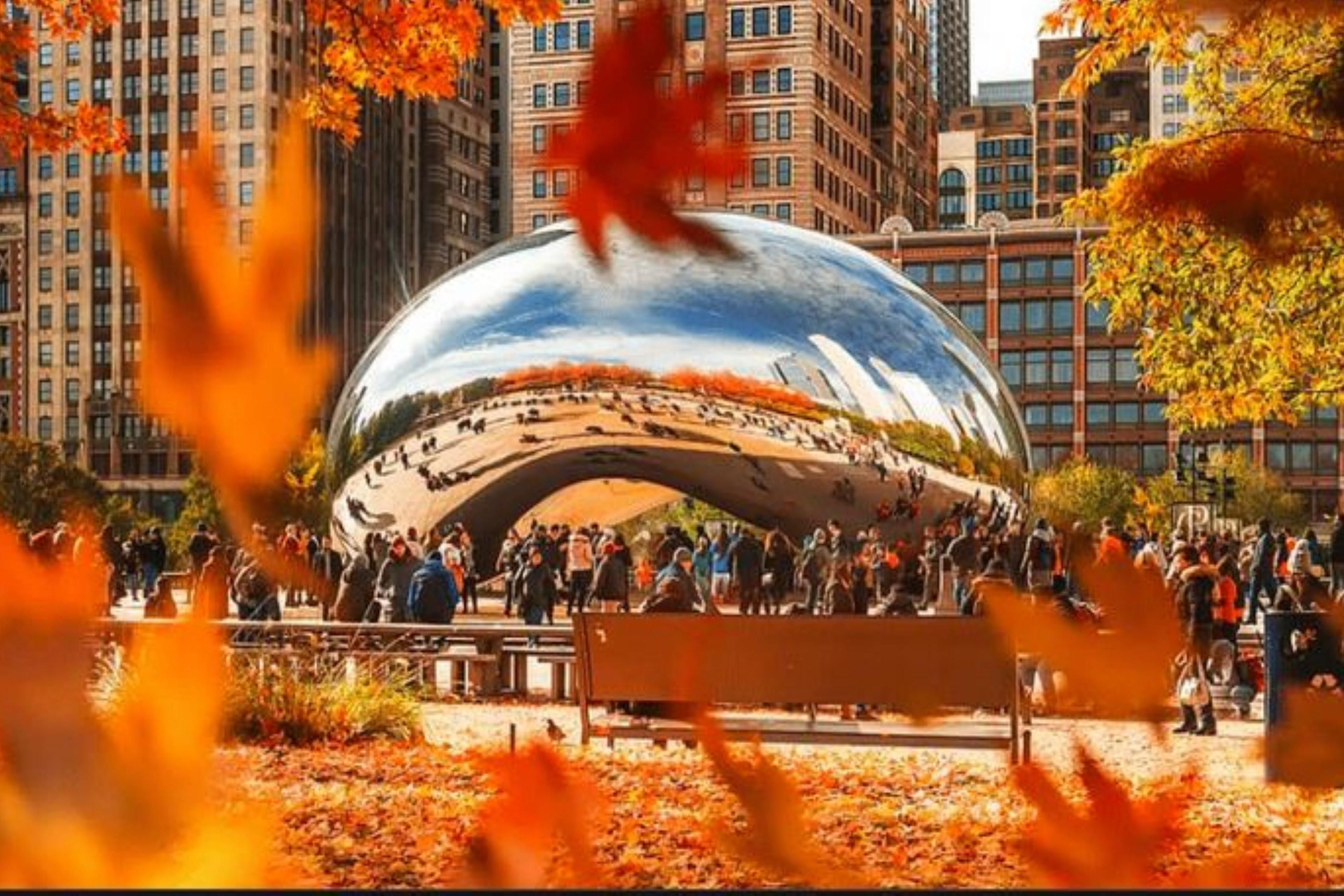 Cloud Gate, aka “The Bean”, is one of Chicago’s most popular sight